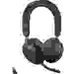 Jabra Evolve2 75 Telefon On Ear Headset Bluetooth®, kabelgebunden Stereo Schwarz Mikrofon-Rauschunterdrückung Lautstärkeregelung