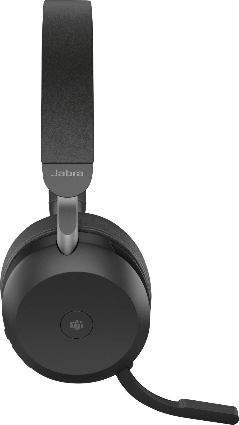 Jabra Evolve2 75 On Ear Headset Bluetooth®, kabelgebunden Schwarz Batterieladeanzeige, Mikrofon-Stu