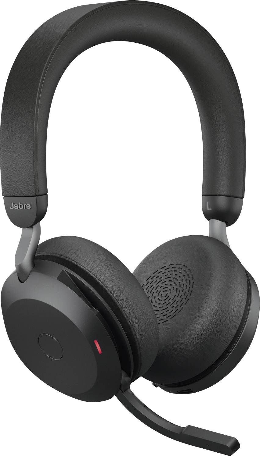Jabra Evolve2 75 Over Ear Headset kabelgebunden Schwarz Batterieladeanzeige, Mikrofon-Stummschaltung Telefon