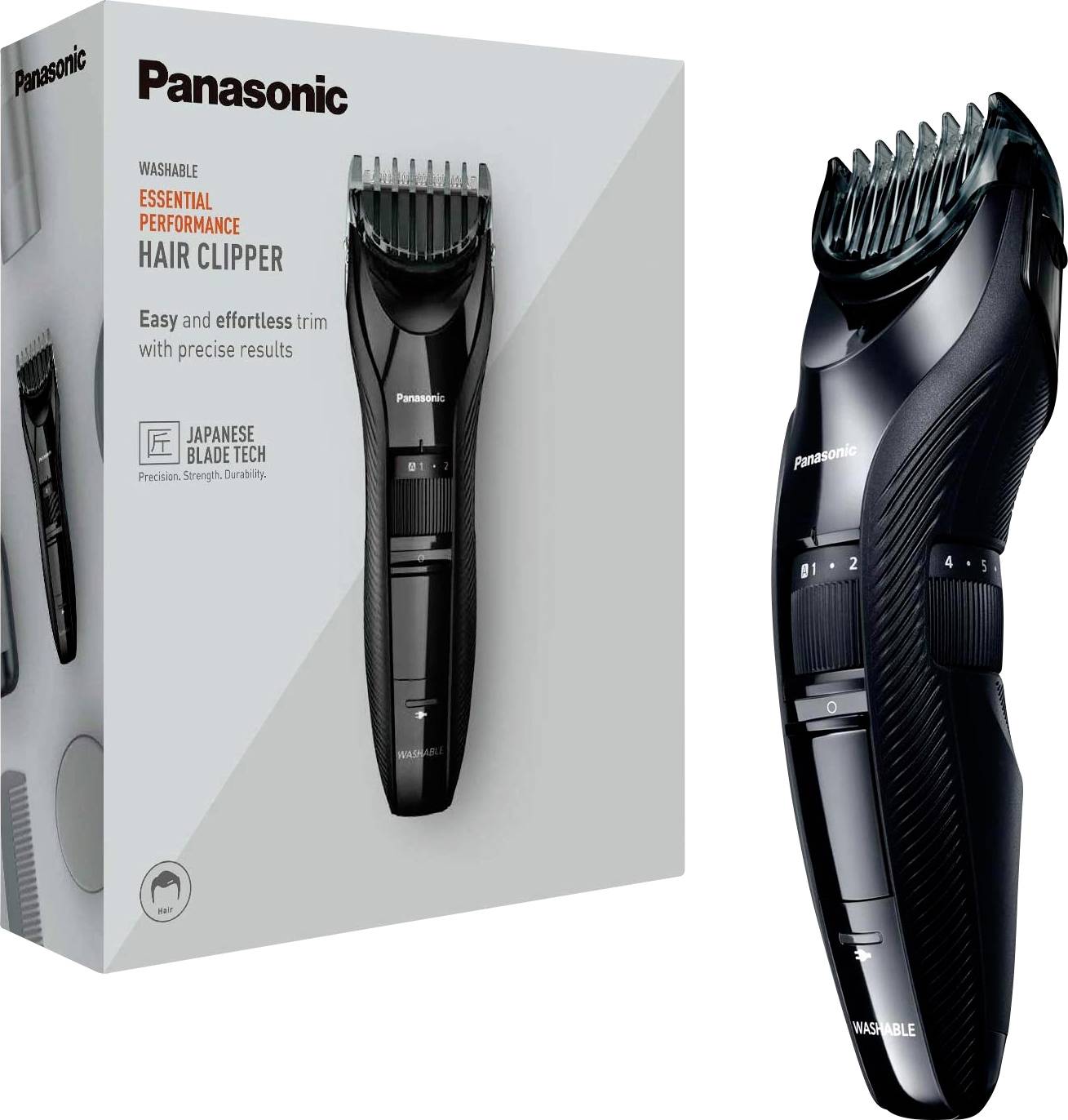 Panasonic ER-GC53 Haarschneider abwaschbar Schwarz
