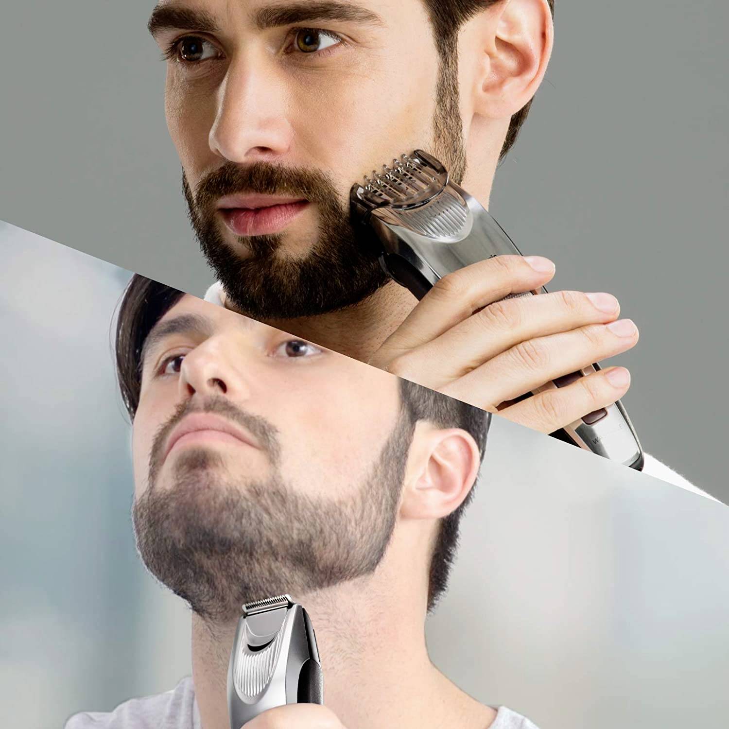 Panasonic ER-SB60 Bartschneider abwaschbar Silber, Schwarz