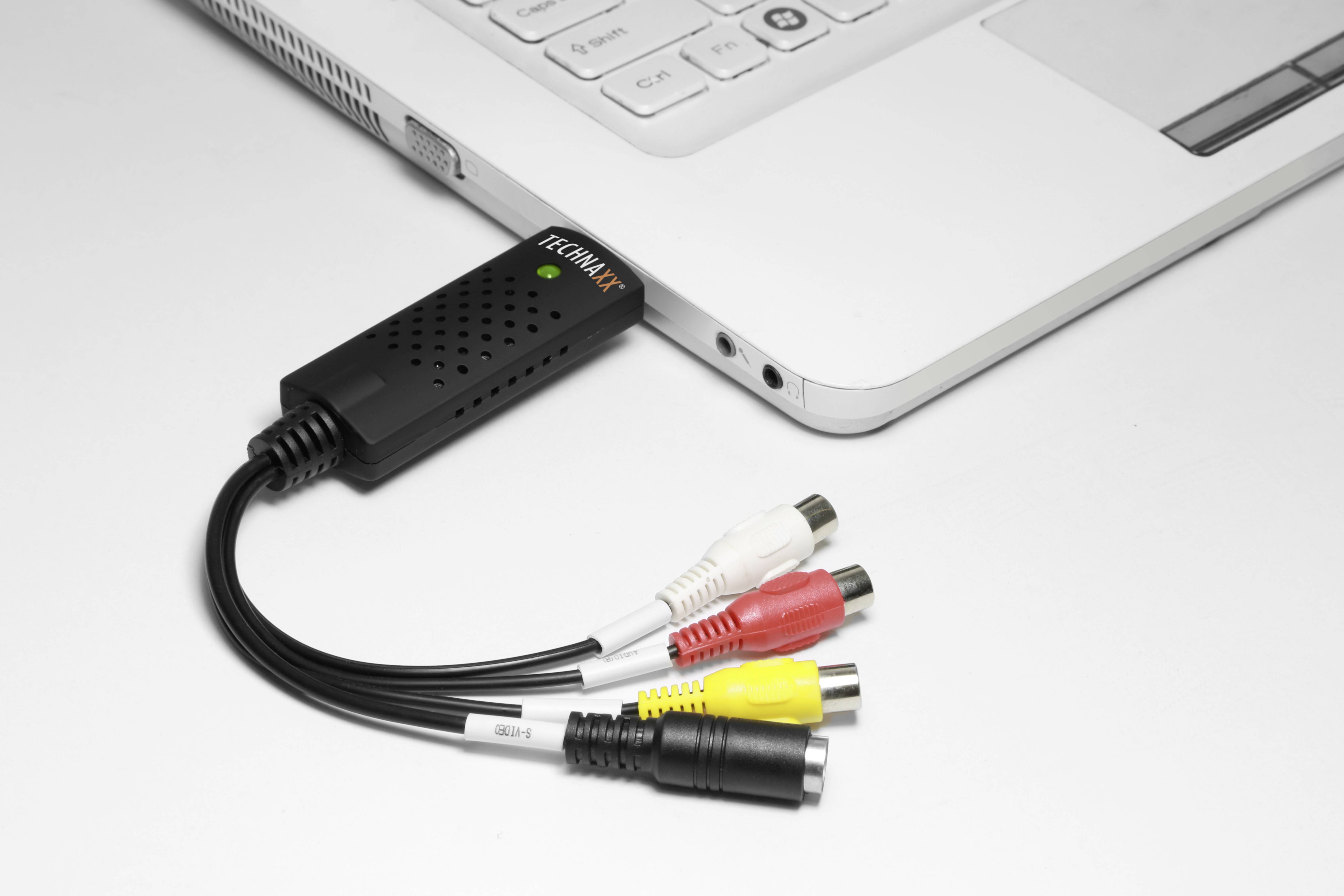 Technaxx TX-20 Video Grabber Plug und Play, inkl. Video-Bearbeitungssoftware