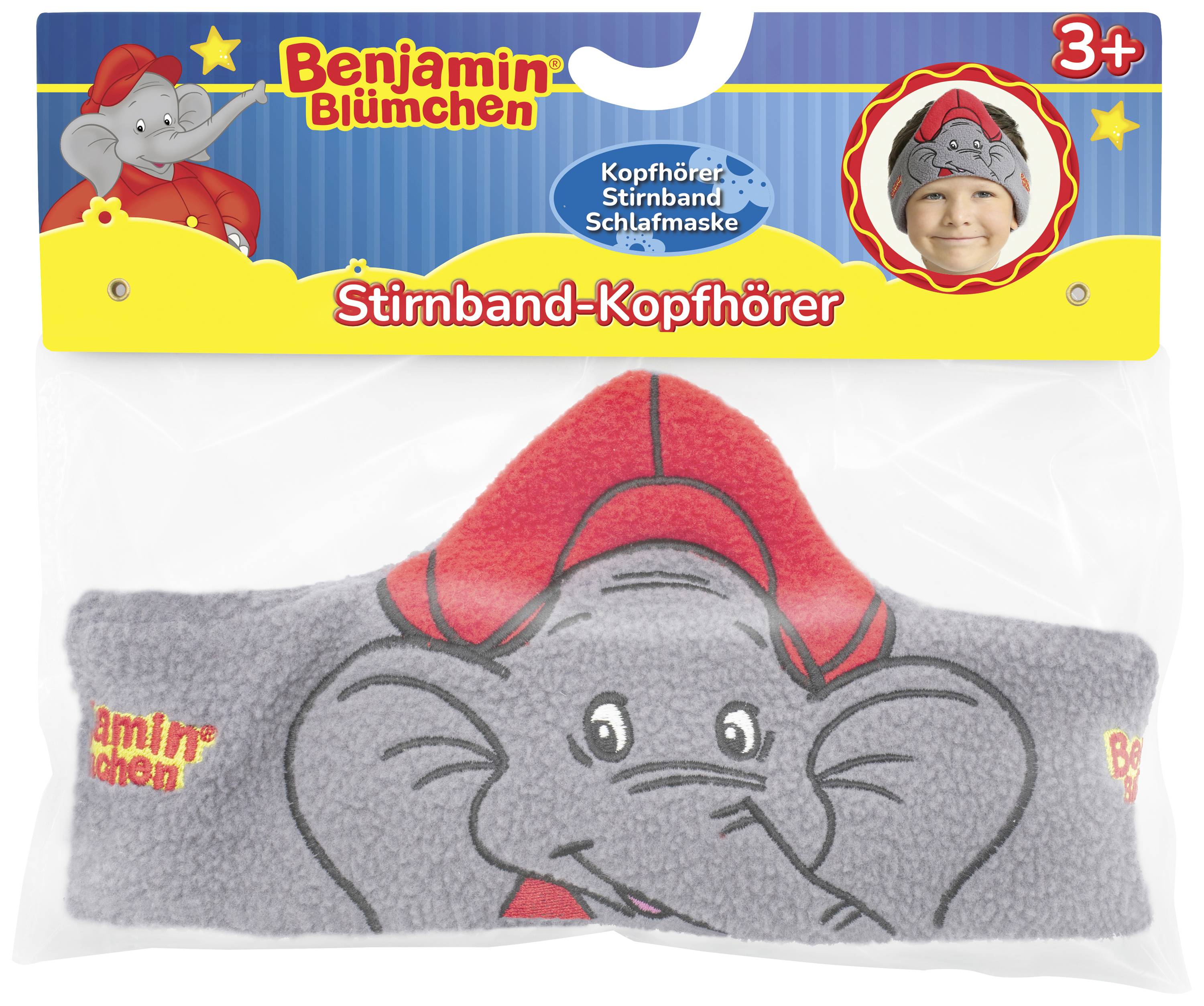 Technaxx Benjamin Blümchen On Ear Kopfhörer kabelgebunden Grau Stirnband, Lautstärkebegrenzung Kinder