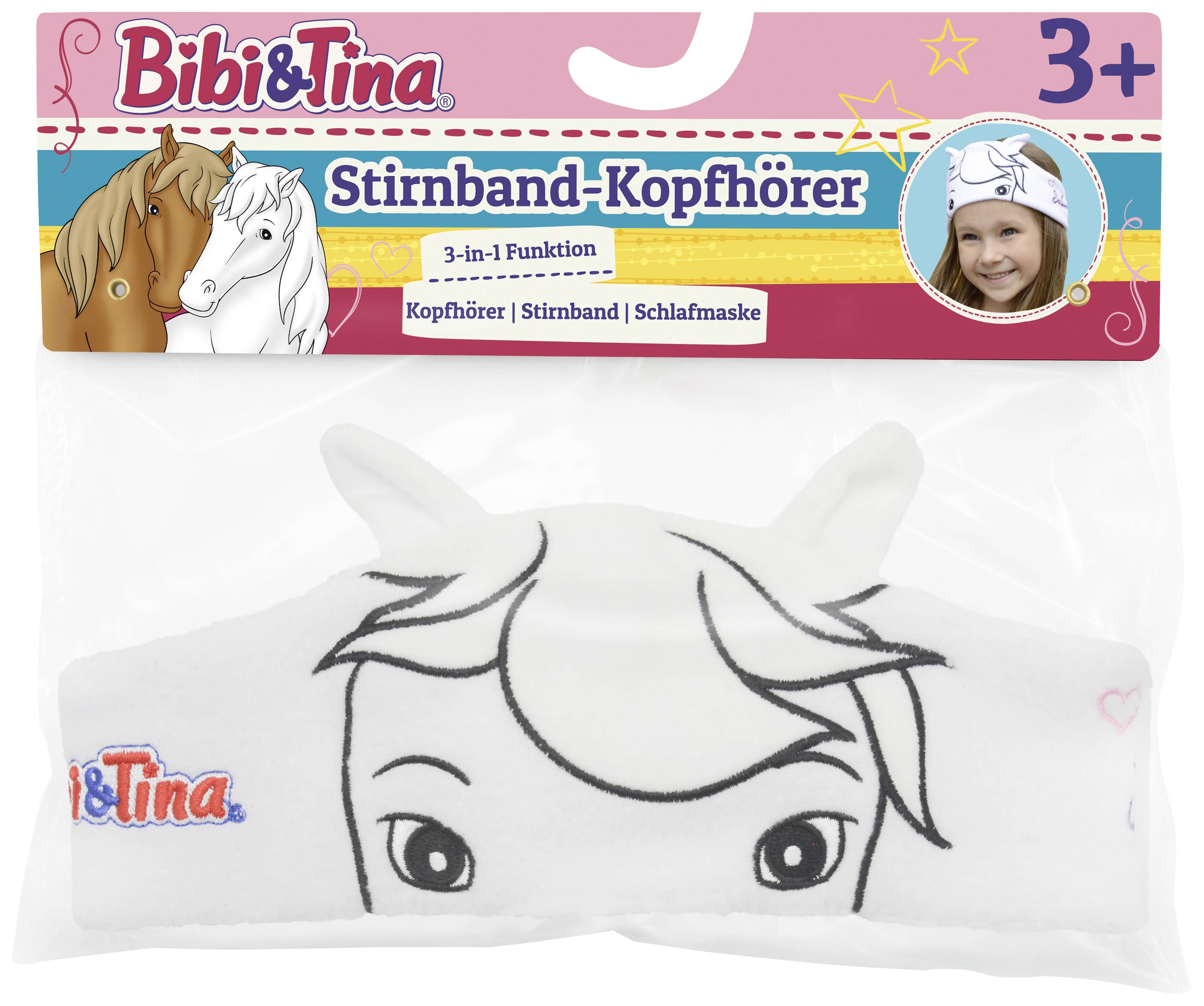 Technaxx Bibi&Tina On Ear Kopfhörer kabelgebunden Weiß Lautstärkebegrenzung, Stirnband Kinder