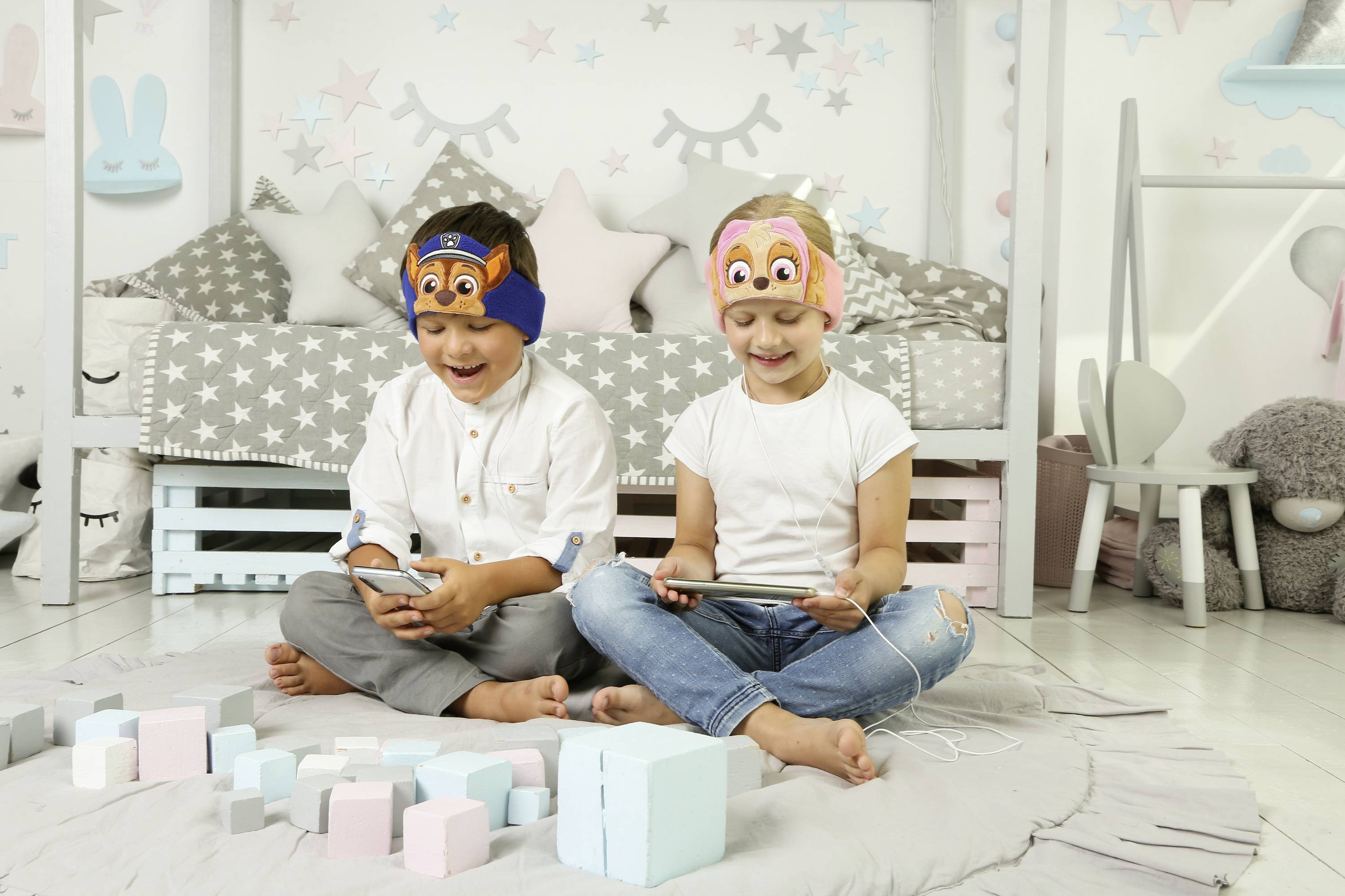 Technaxx PAW Patrol On Ear Kopfhörer kabelgebunden Blau Lautstärkebegrenzung, Stirnband Kinder