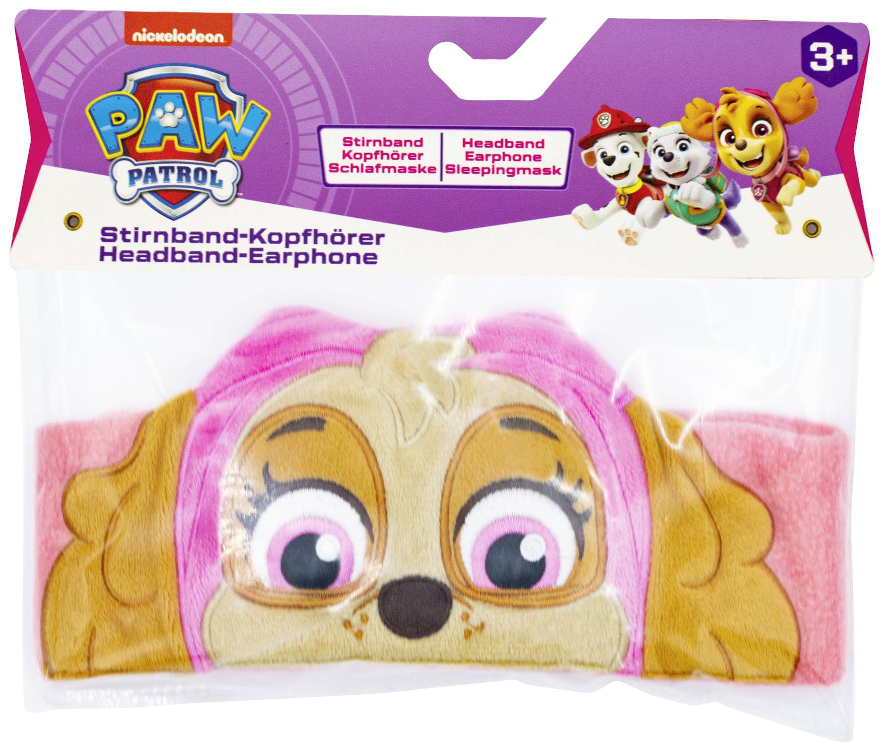 Technaxx PAW Patrol On Ear Kopfhörer kabelgebunden Rosa Lautstärkebegrenzung, Stirnband Kinder