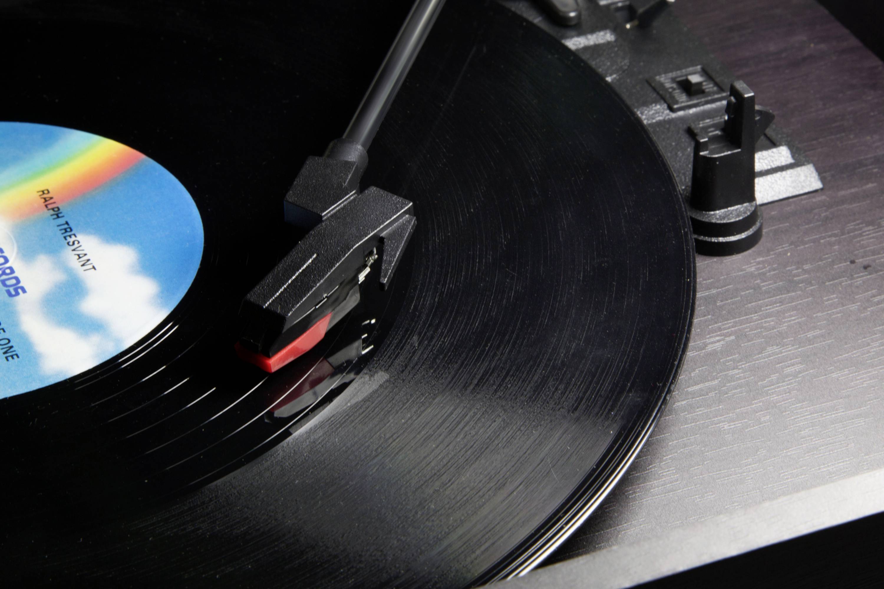 Technaxx TX-103 USB-Plattenspieler Riemenantrieb Braun-antik