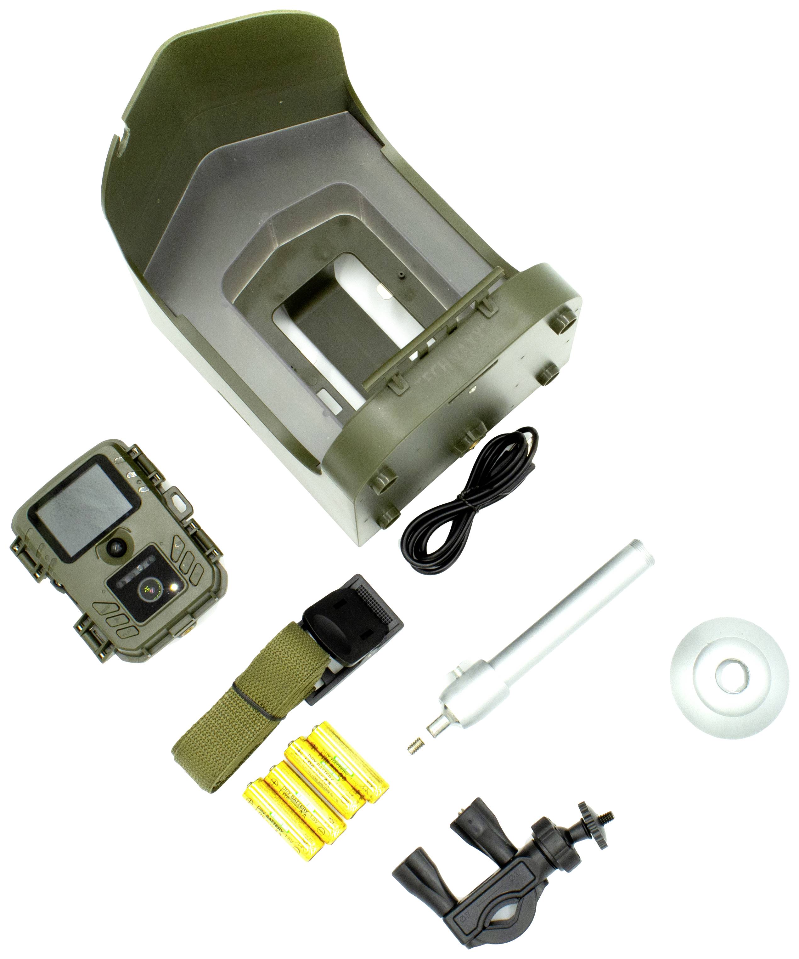 Technaxx TX-165 Wildkamera Tonaufzeichnung, Black LEDs, inkl. Klemmhalterung Grün