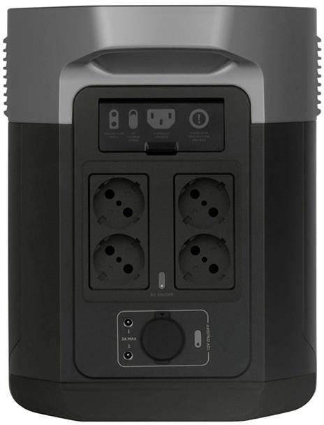 ECOFLOW Delta Max Powerstation Schwarz ohne Laderegler