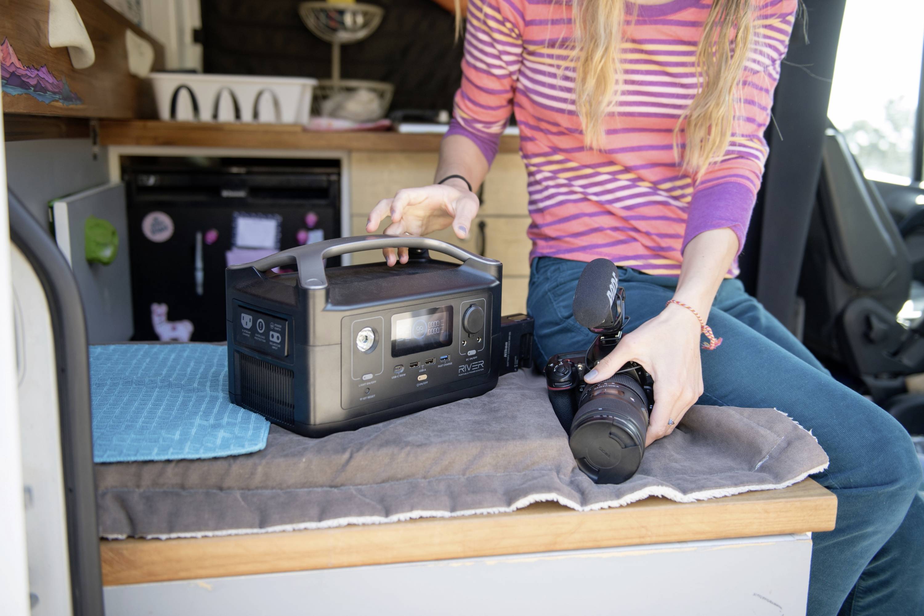 ECOFLOW River Powerstation Schwarz