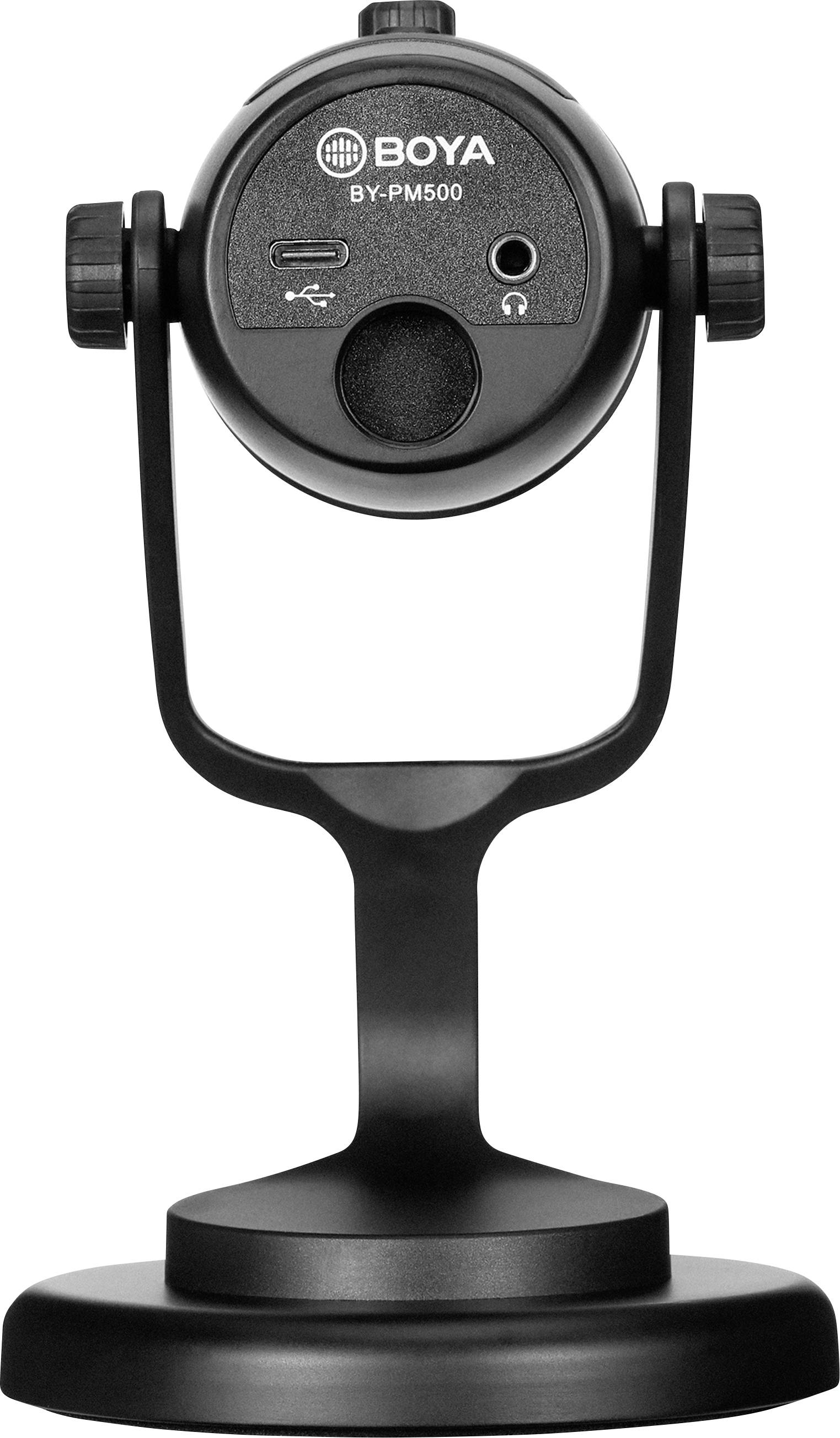 BOYA PM500 Stand USB-Mikrofon Übertragungsart (Details):Kabelgebunden, USB Standfuß, inkl. Kabel USB-C®, USB-A, Audio, 2.0