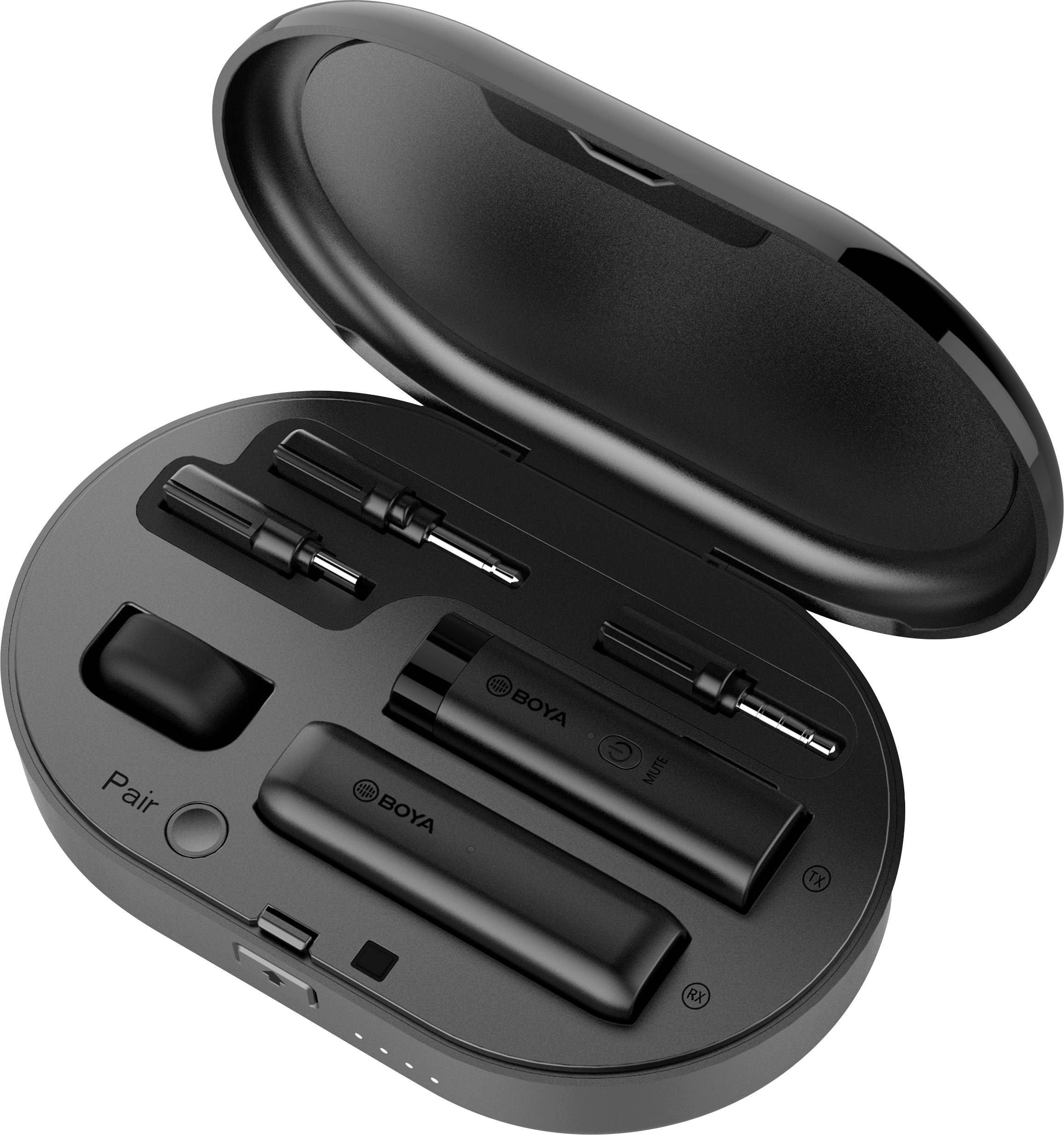 BOYA WM3U Ansteck Handymikrofon Übertragungsart (Details):Kabellos inkl. Windschutz Microfon TRS (3.5 mm), Microfon TRRS (3.5 mm)