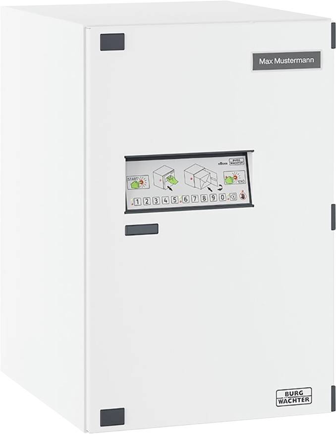 Burg Wächter 41940 eBoxx GV 645W Paketbriefkasten Weiß