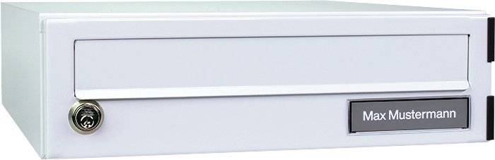 Burg Wächter 41960 eBoxx A 625W Briefkasten Stahl verzinkt Weiß Schlüsselschloss