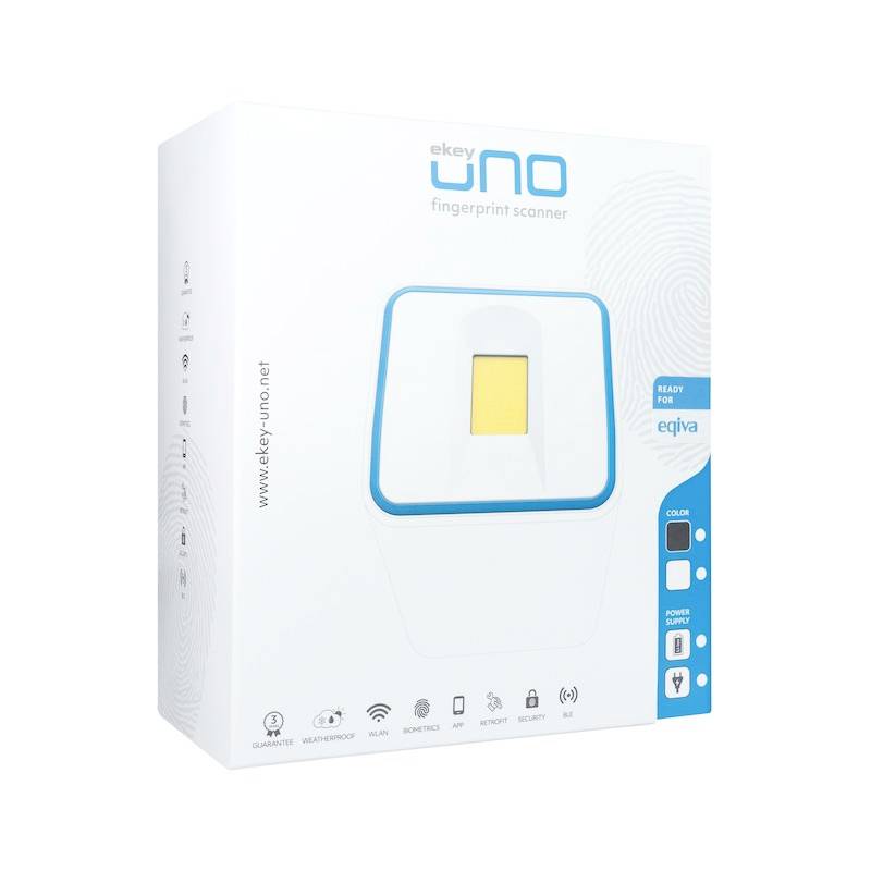 EKEY UNO 200022 Fingerprint Zugangssystem Aufputz 8.4V IP54 Bluetooth-fähig
