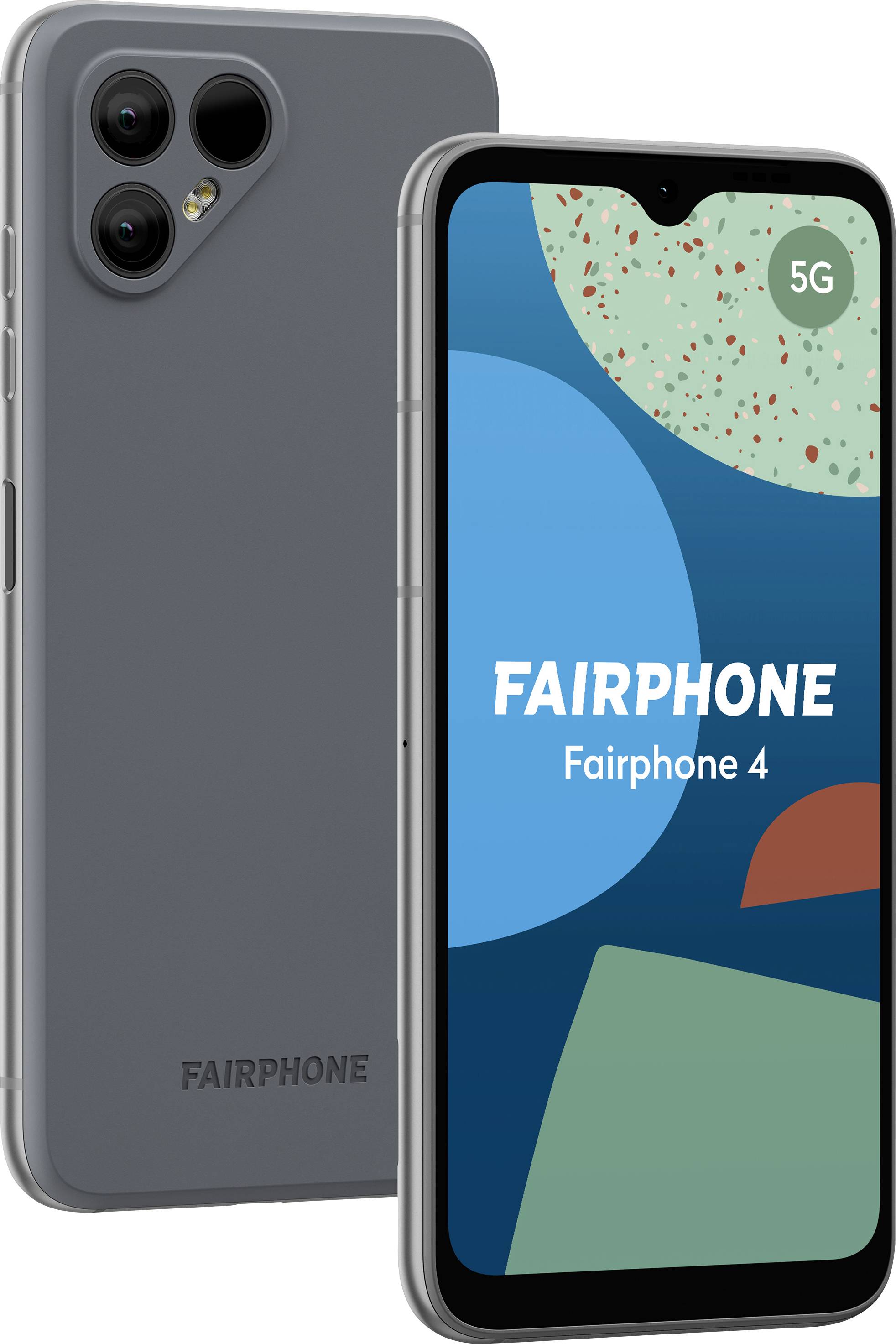 Fairphone Fairphone 4 128 GB Grau 16 cm (6.3 Zoll) Smartphone