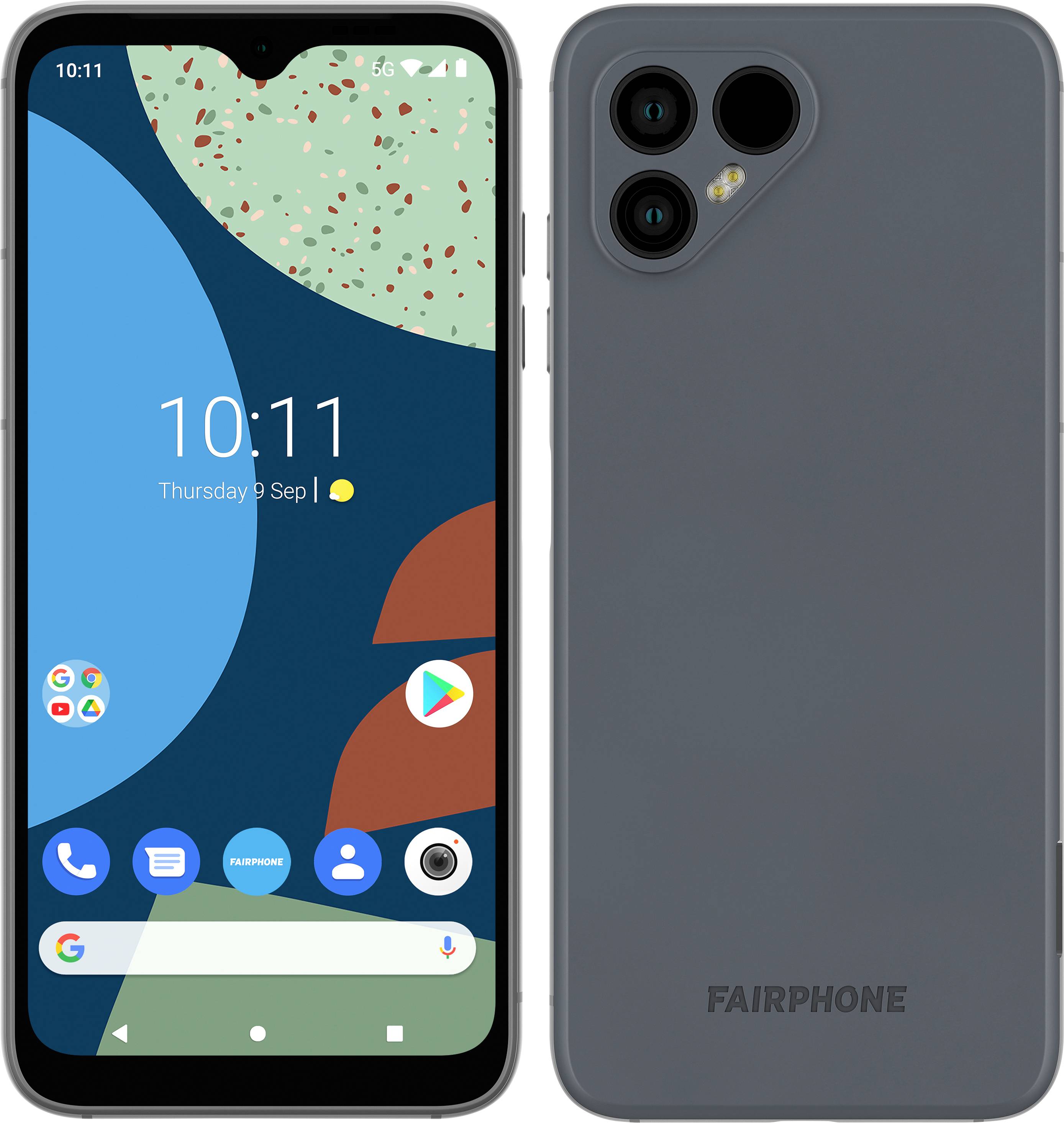 Fairphone Fairphone 4 128 GB Grau 16 cm (6.3 Zoll) Smartphone