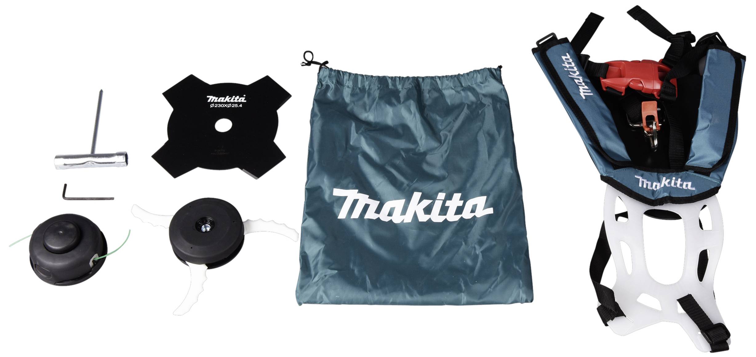 Makita Akku-Rasentrimmer UR002G, für große Flächen, 5,8 kg, 1802x 530 x 500 mm