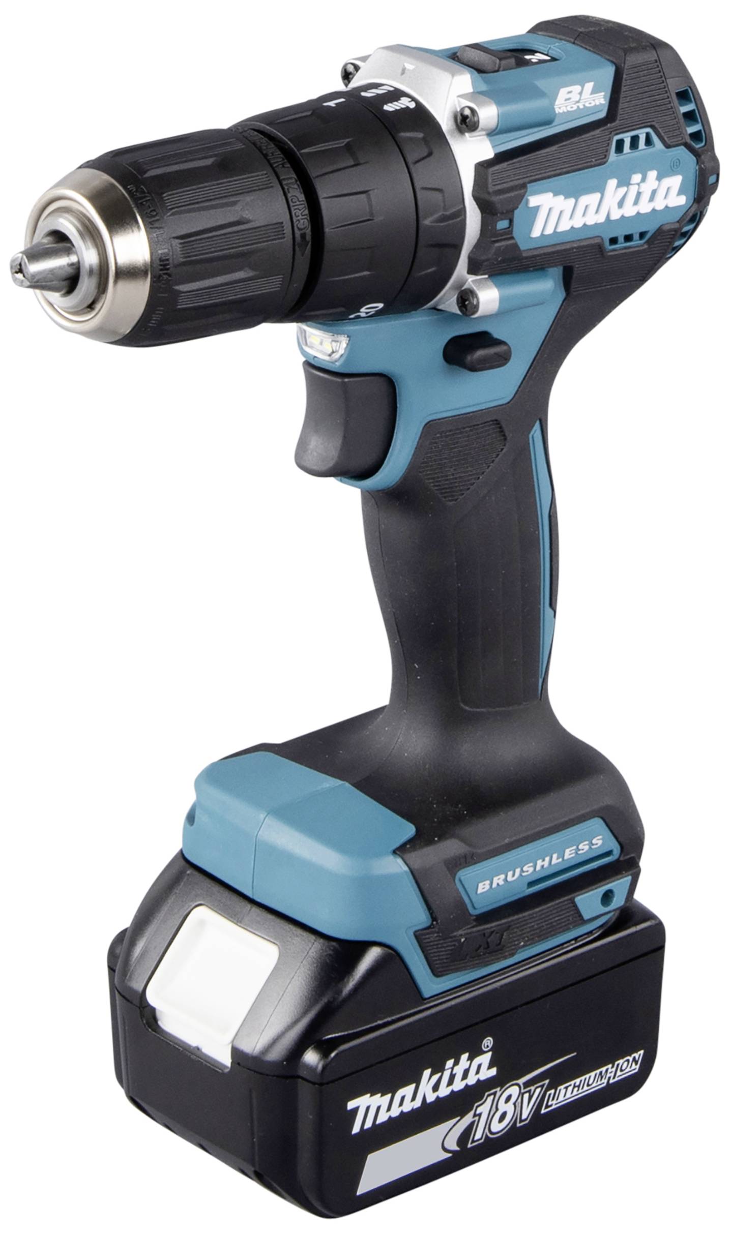 Makita DHP487RAJ -Akku-Schlagbohrschrauber bürstenlos, inkl. 2. Akku, inkl. Ladegerät, inkl. Koffer