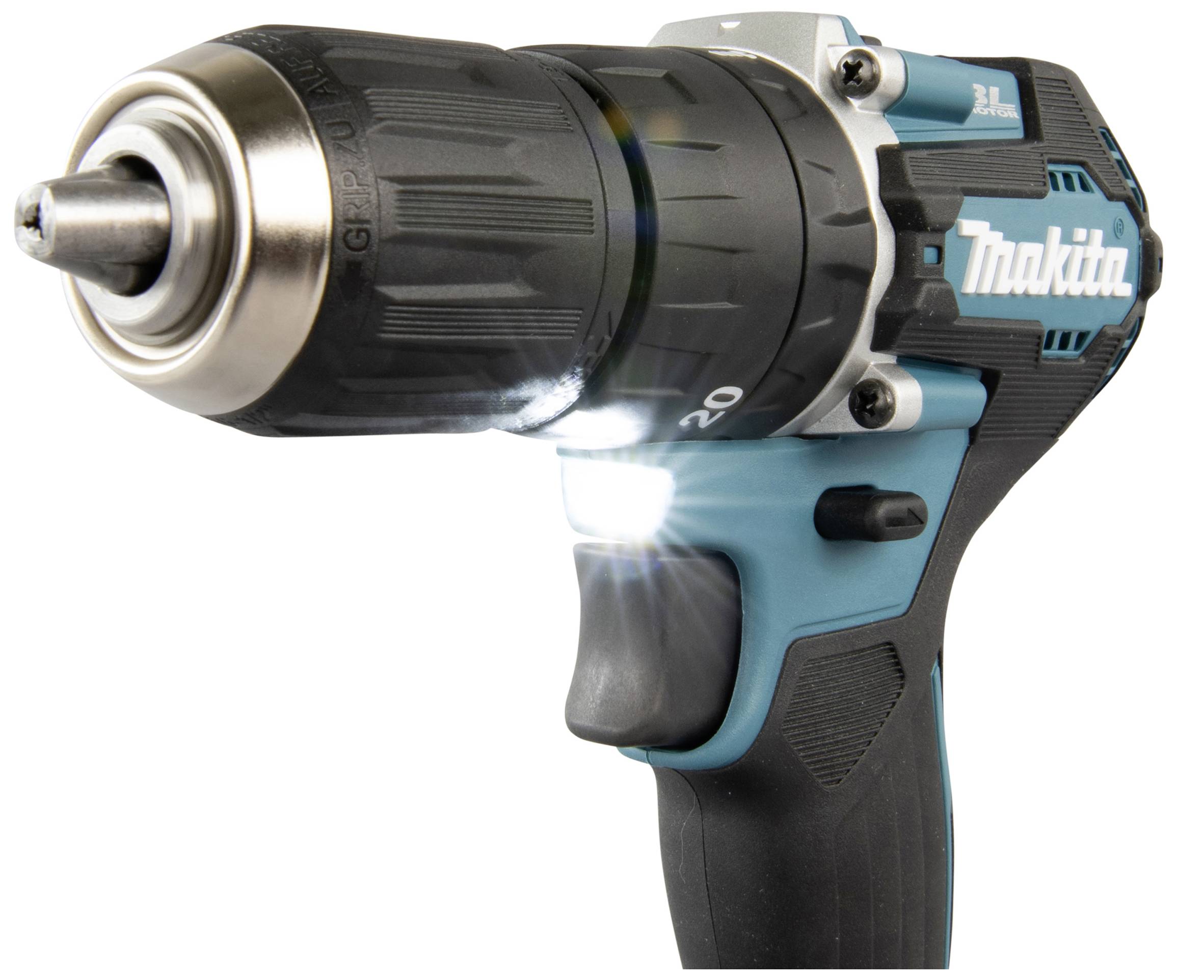 Makita DHP487RAJ -Akku-Schlagbohrschrauber bürstenlos, inkl. 2. Akku, inkl. Ladegerät, inkl. Koffer