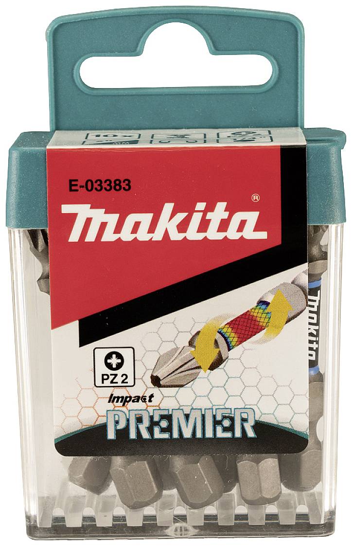 Makita E-03383 Bit-Set Kreuzschlitz Pozidriv Torsion Control Technologie