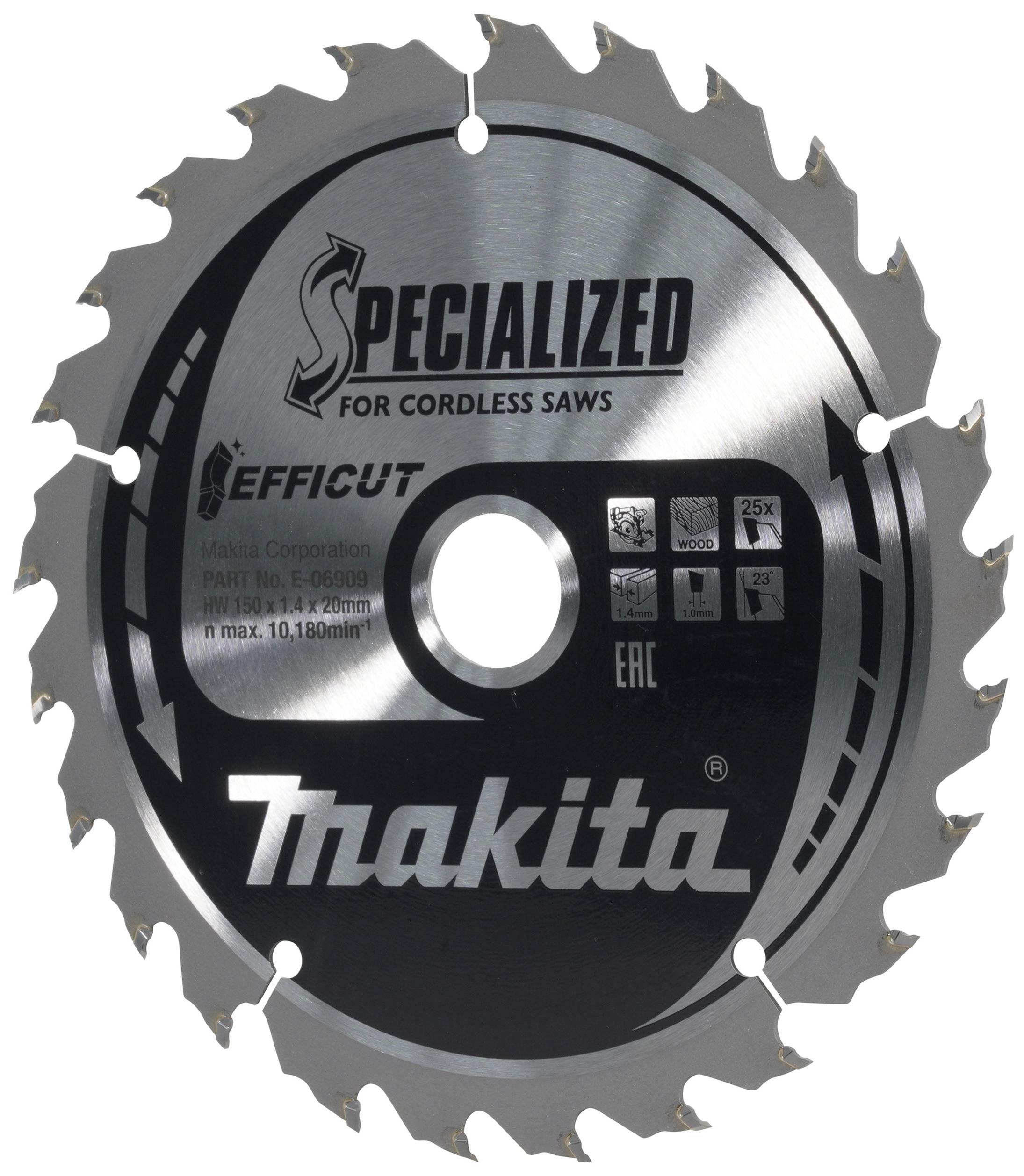 Makita E-06909 Kreissägeblatt 150 x 20 x 1.4mm Zähneanzahl: 25 1St.