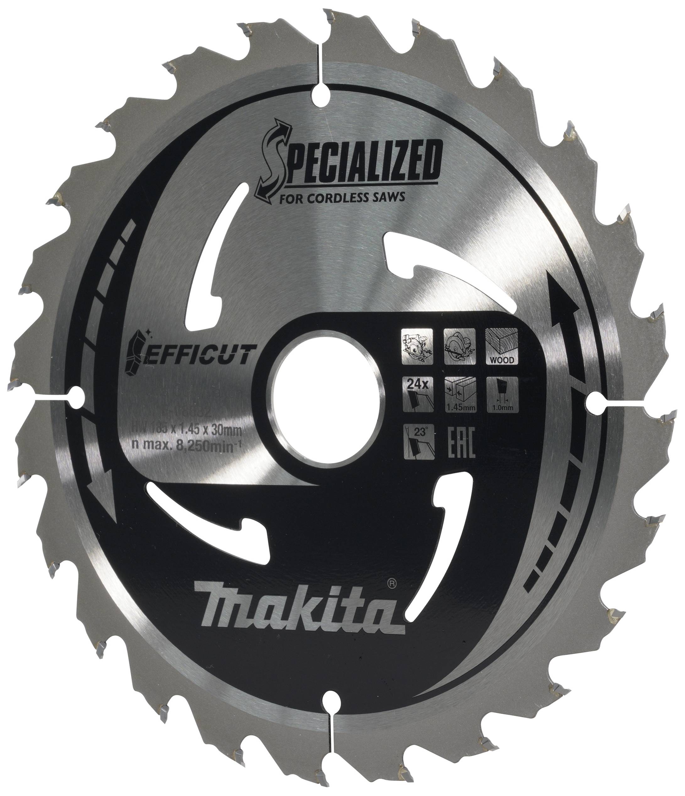 Makita E-08682 Kreissägeblatt 185 x 30 x 1.45mm Zähneanzahl: 24 1St.