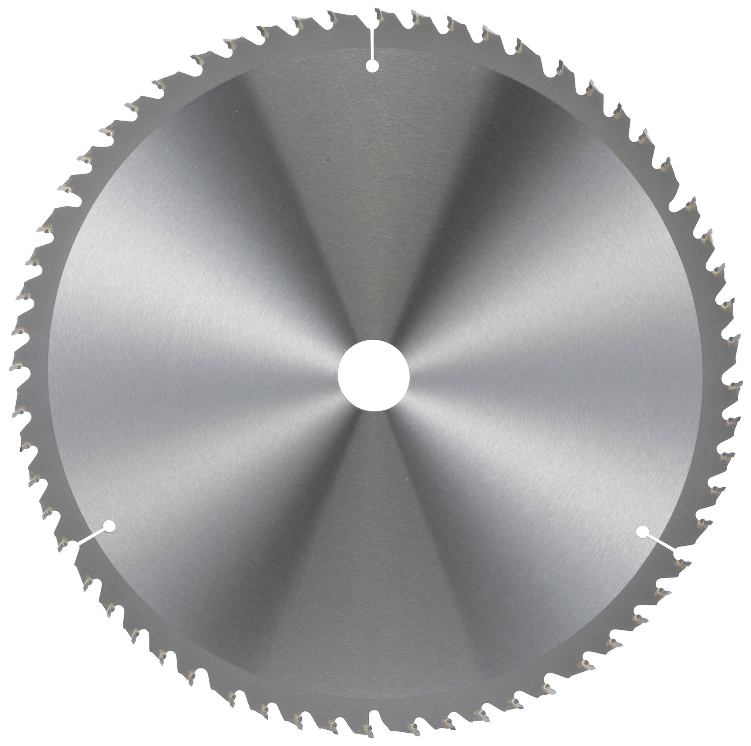 Kreissägeblatt mit scharfen Zähnen, aus Metall gefertigt, zum Schneiden von Holz oder anderen Materialien.