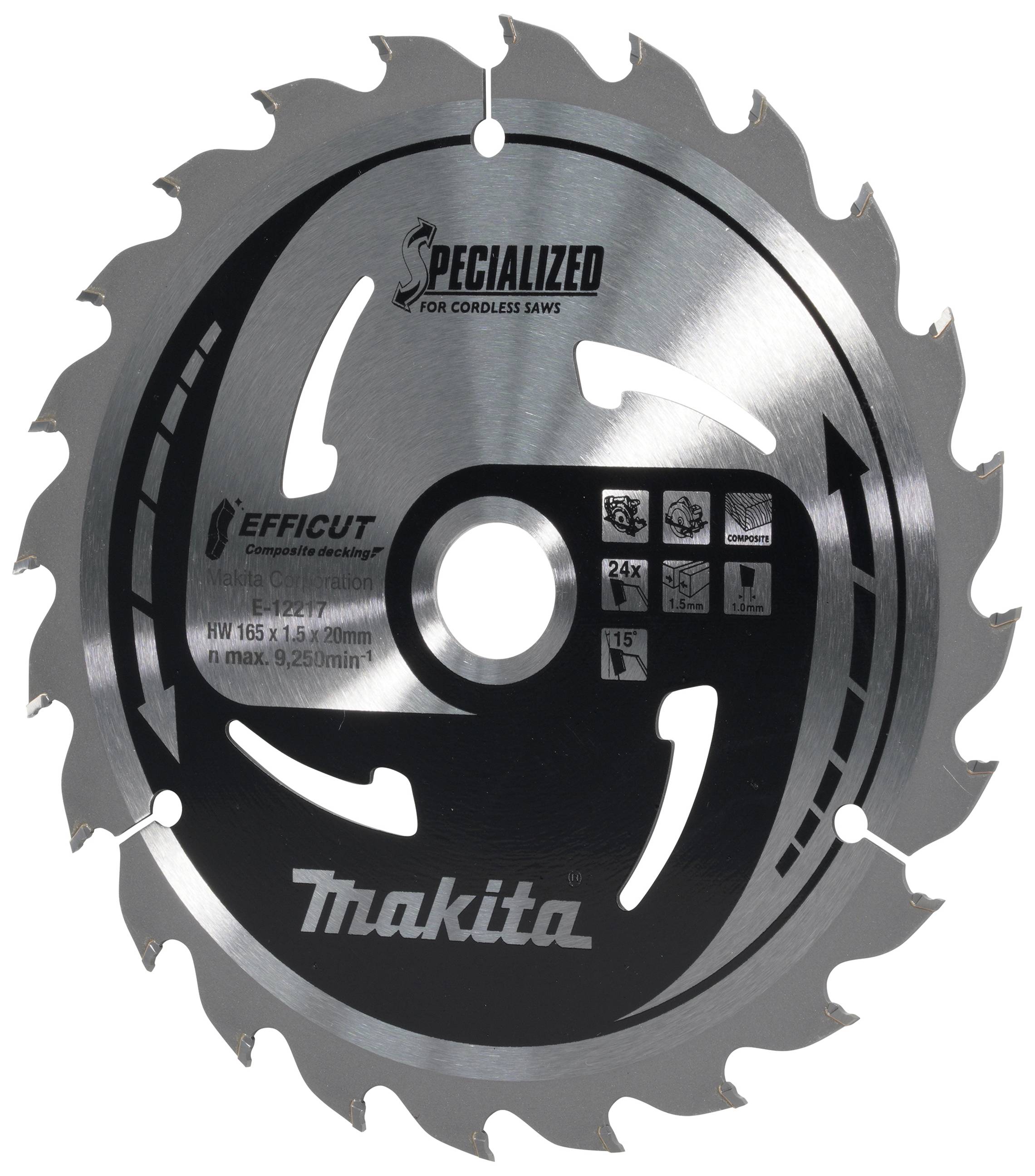 Makita E-12217 Kreissägeblatt 165 x 20 x 1.5 mm Zähneanzahl: 24 1 St.