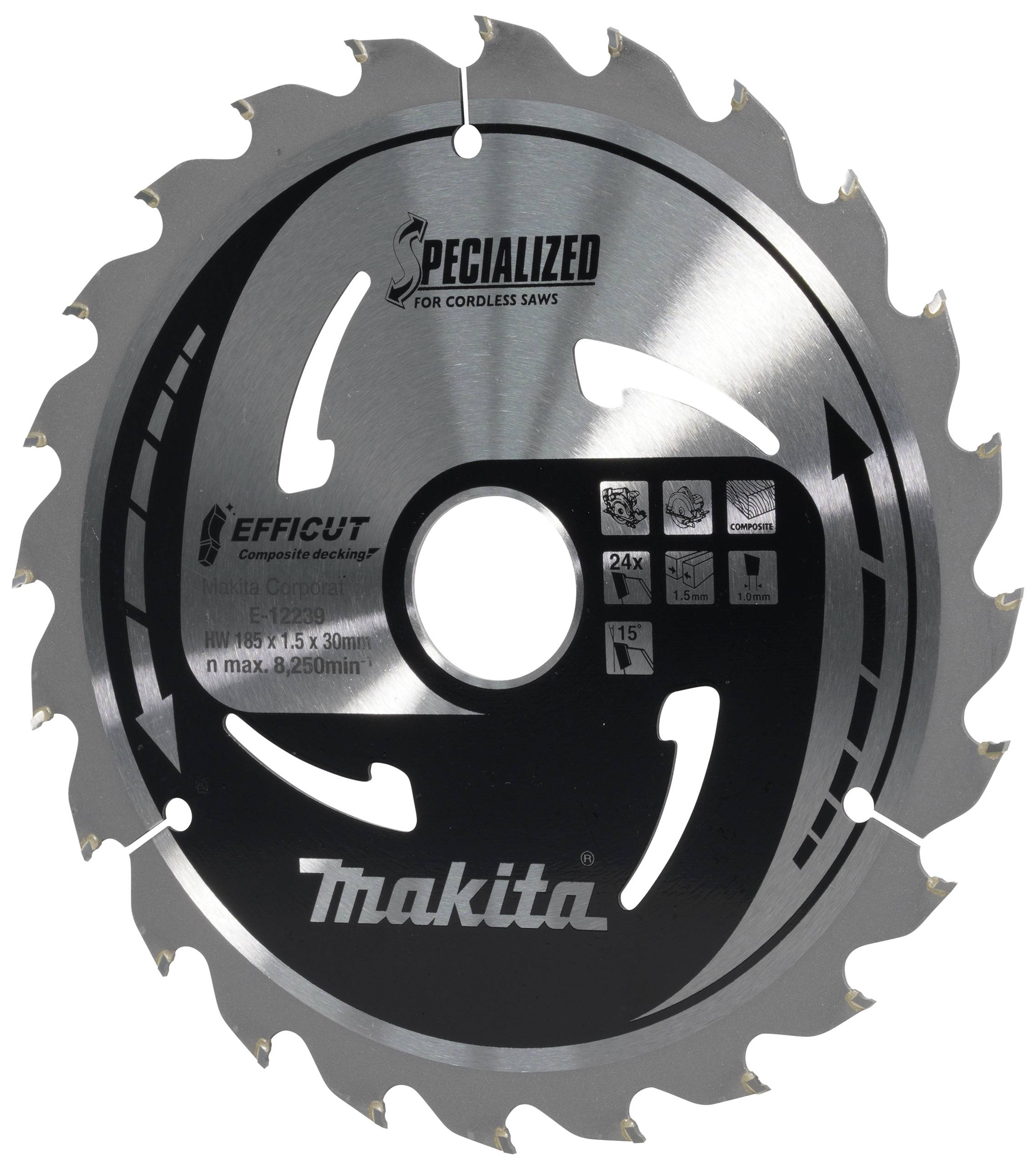 Makita E-12239 Kreissägeblatt 185 x 30 x 1.5 mm Zähneanzahl: 24 1 St.