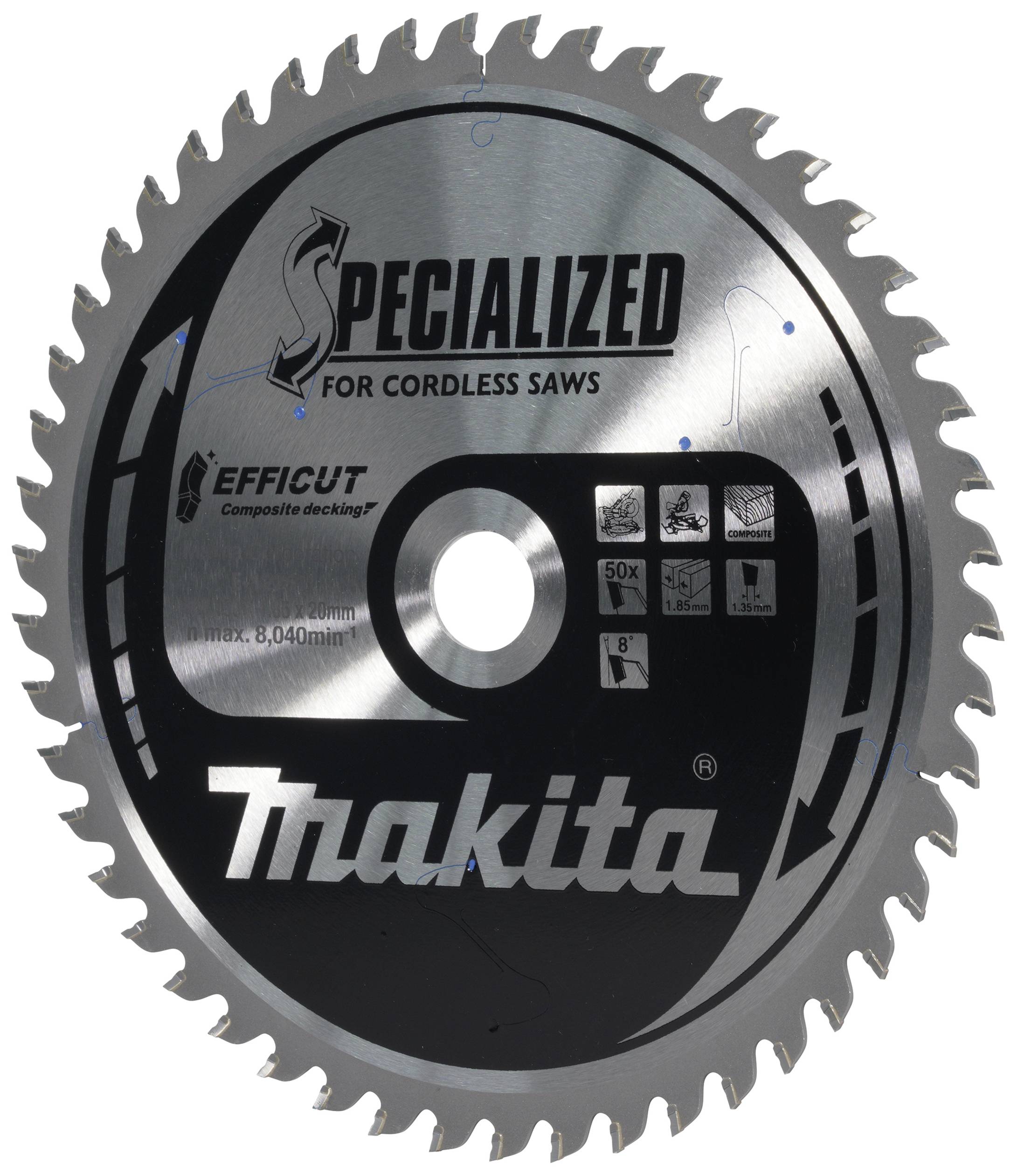 Makita E-12251 Kreissägeblatt 190 x 20 x 1.85 mm Zähneanzahl: 50 1 St.