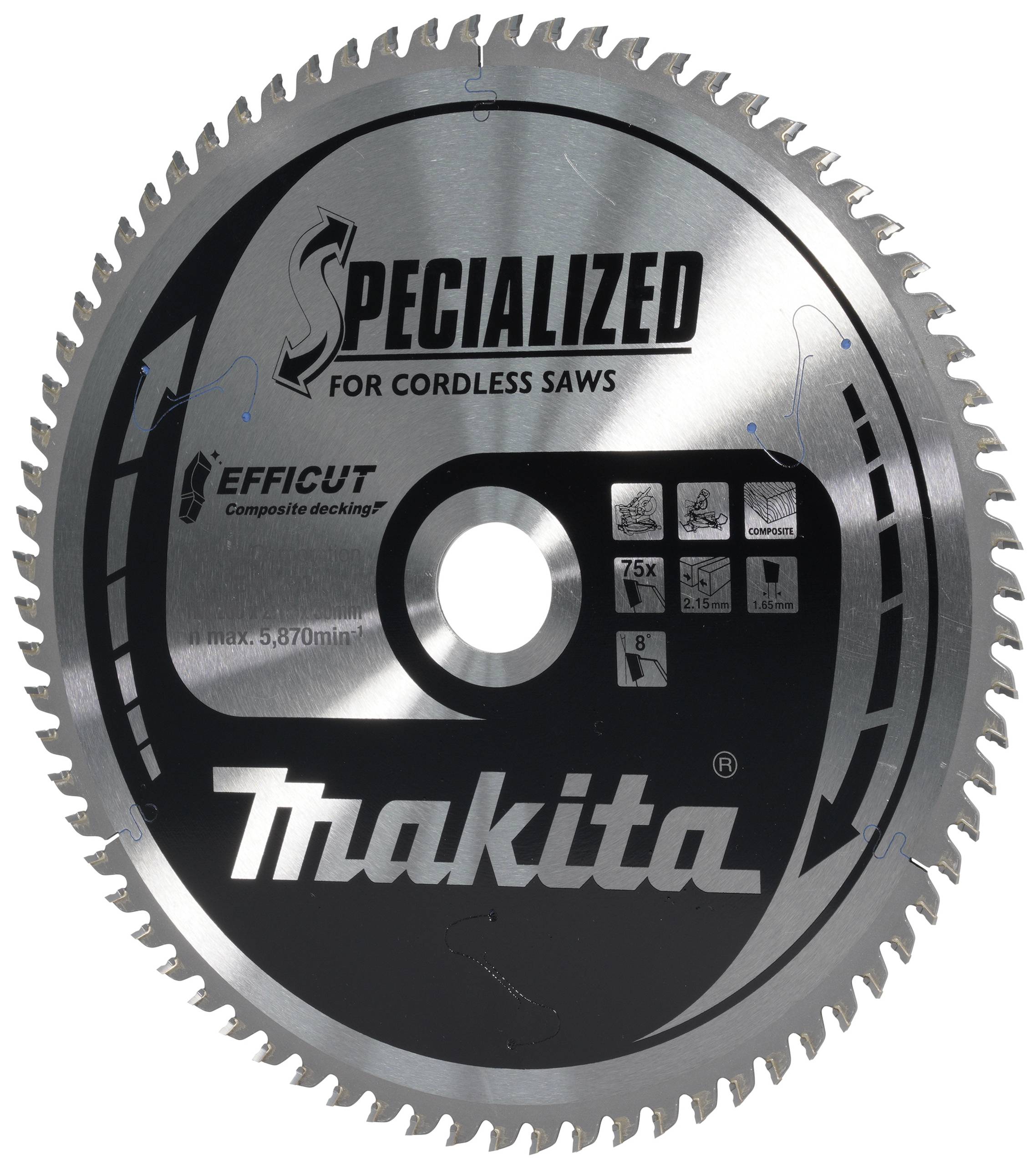 Makita E-12273 Kreissägeblatt 260 x 30 x 2.15mm Zähneanzahl: 75 1St.