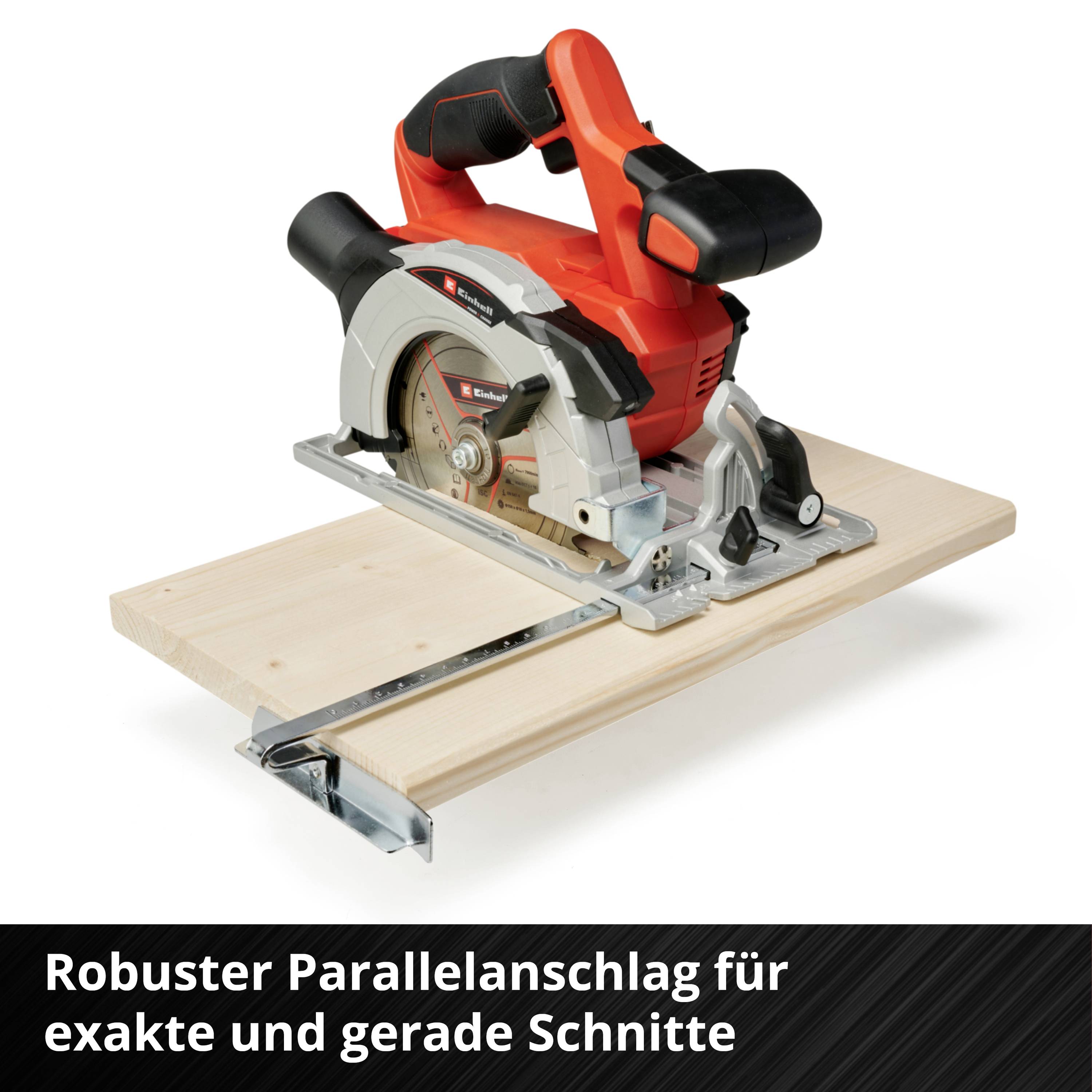 Einhell Power X-Change TE-CS 18/150 Li+2,0Ah St.-Kit Akku-Handkreissäge Schnitttiefe max. (90°) 48 mm inkl. Akku, inkl. Ladegerät 18 V 2.0 Ah