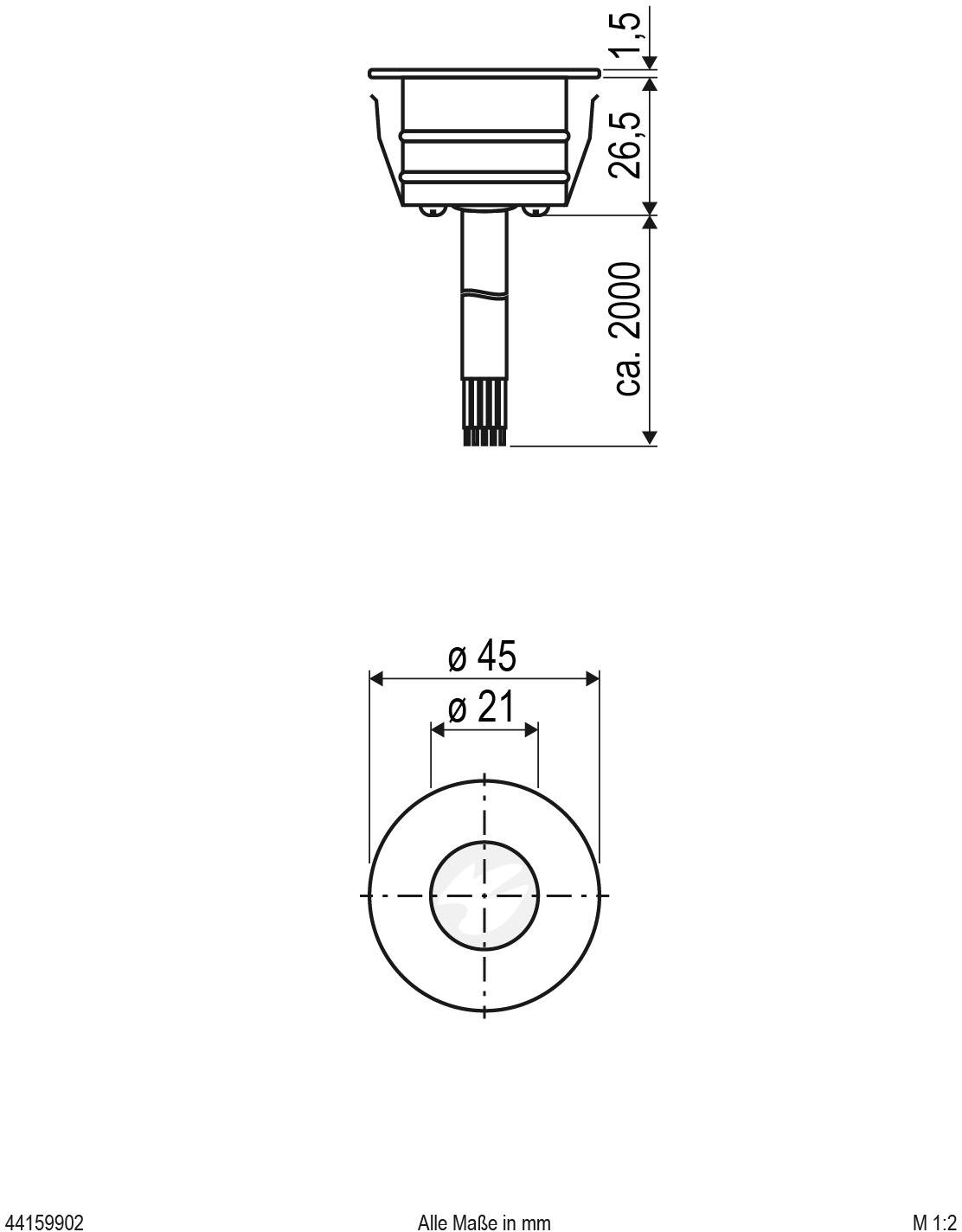 EVN 44159902 LED-Boden-Einbauleuchte LED 3 W Edelstahl
