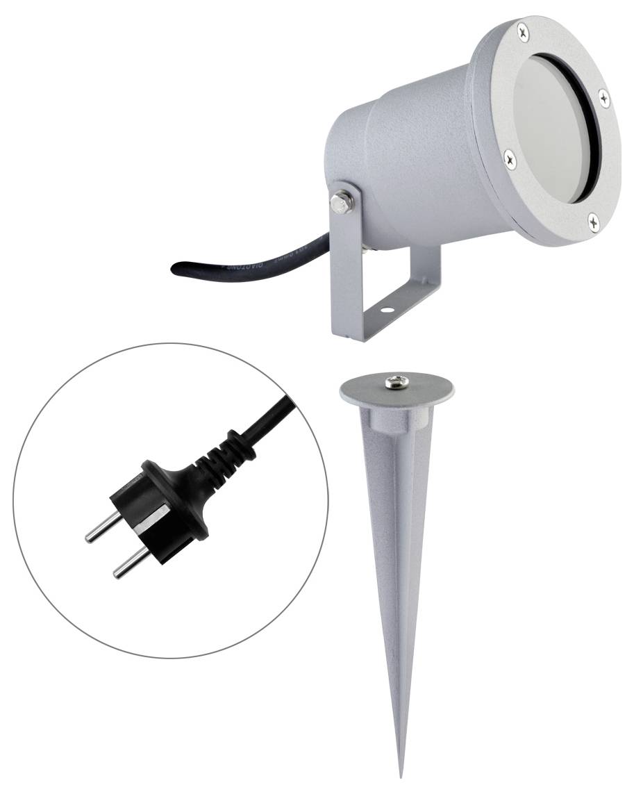 EVN 545234 545234 LED-Gartenstrahler GU10 35W Silber