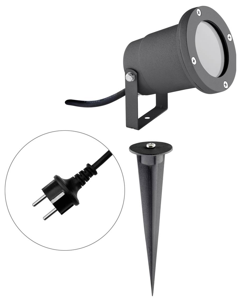 EVN 545235 545235 LED-Gartenstrahler GU10 35W Anthrazit