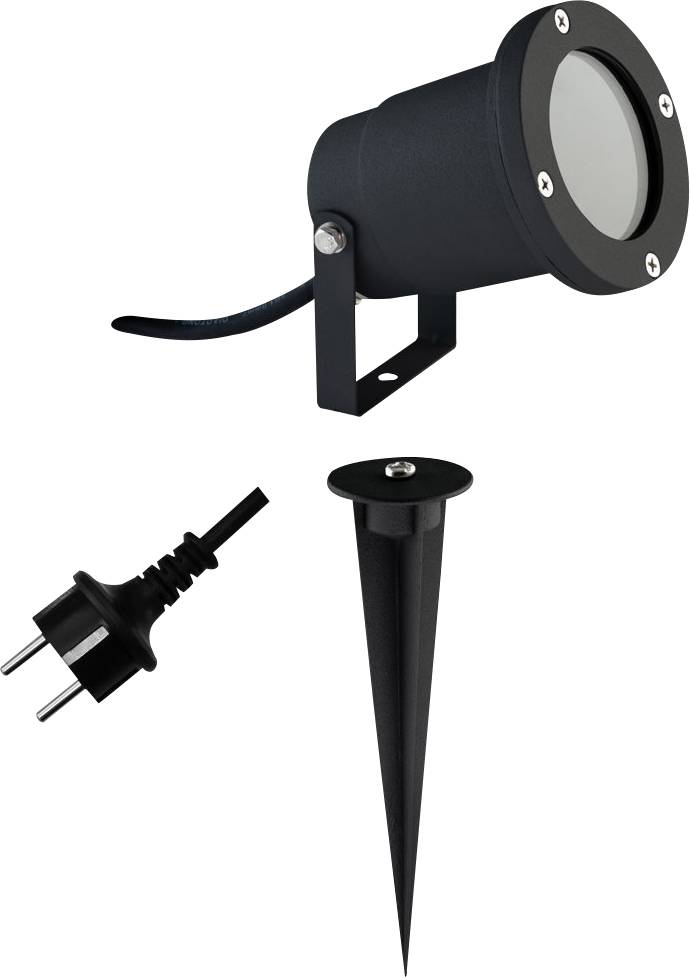 EVN 545239 LED-Gartenstrahler GU10 35W Schwarz