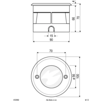 EVN 6722502 Bodeneinbauleuchte LED 2.5W Edelstahl EVN 6722502 Bodeneinbauleuchte LED 2.5W Edelstahl