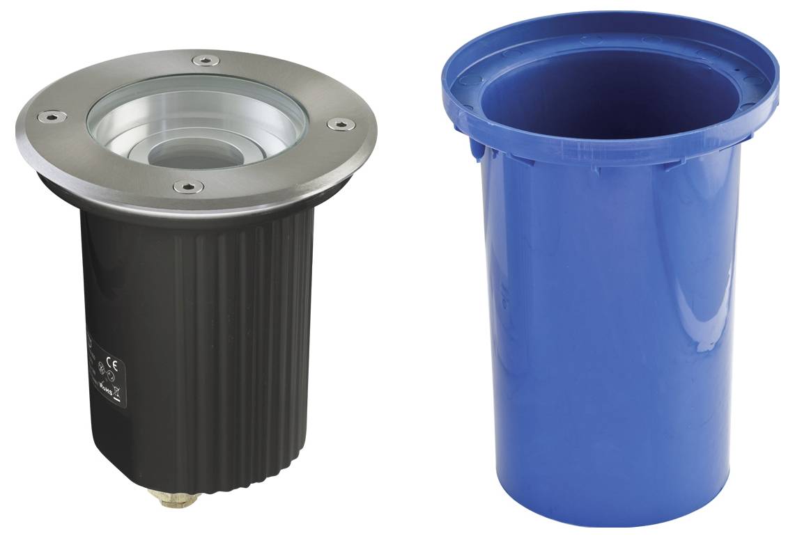 EVN 678235 678235 Bodeneinbauleuchte GU10 Hochvolt-Halogenlampe Edelstahl