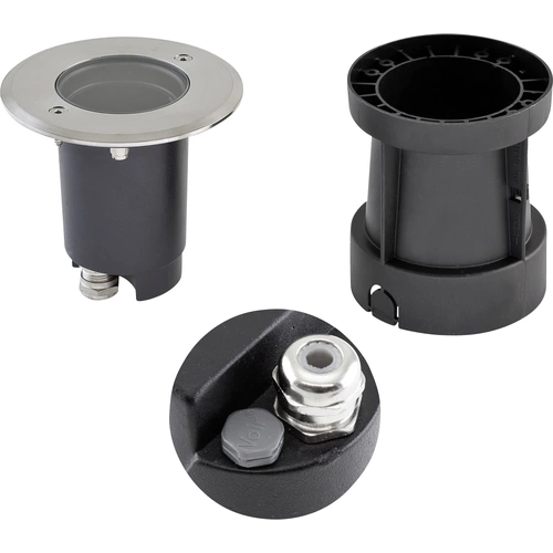 EVN 679235EV Bodeneinbauleuchte GU10 Hochvolt-Halogenlampe Edelstahl EVN 679235EV Bodeneinbauleuchte GU10 Hochvolt-Halogenlampe Edelstahl