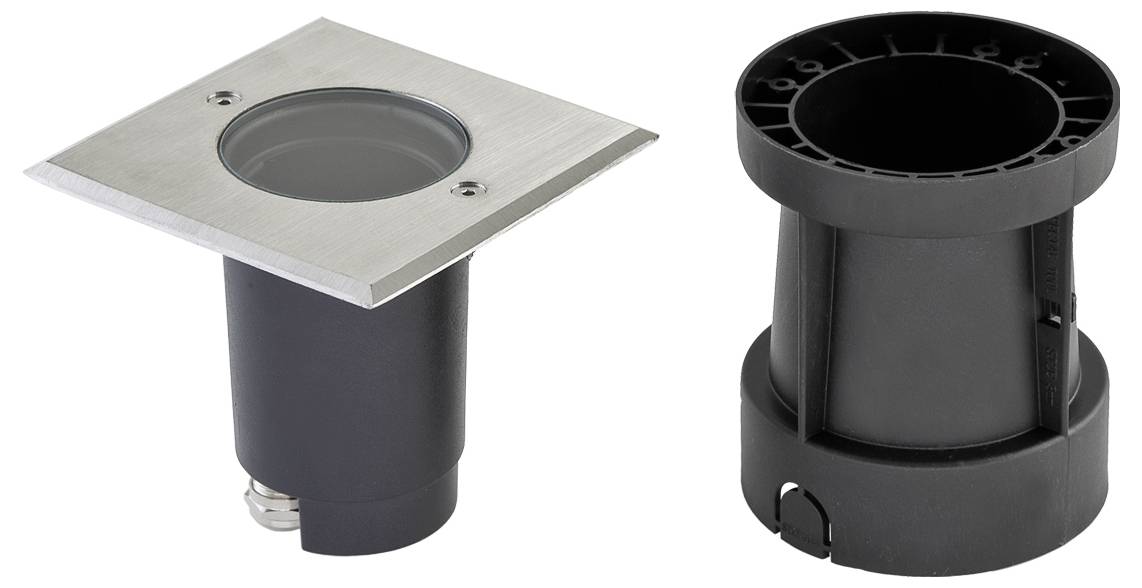 EVN 679435 679435 Bodeneinbauleuchte GU10 Hochvolt-Halogenlampe Edelstahl