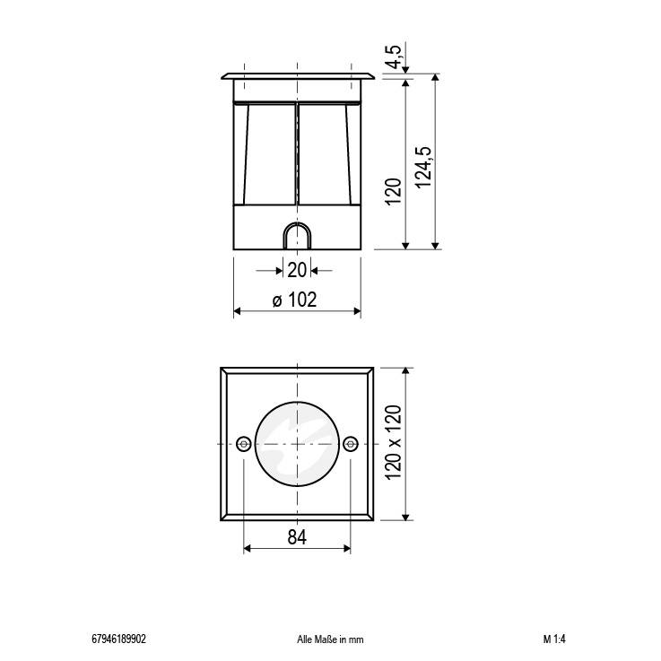 EVN 679461.899-02 Bodeneinbauleuchte LED 8W Edelstahl
