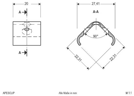 Technische Zeichnung eines quadratischen Panels mit einem zentrierten inneren Quadrat, plus ein Seitenansicht-Installationsdiagramm mit den Abmessungen 60, 90, 160 und 22,5.