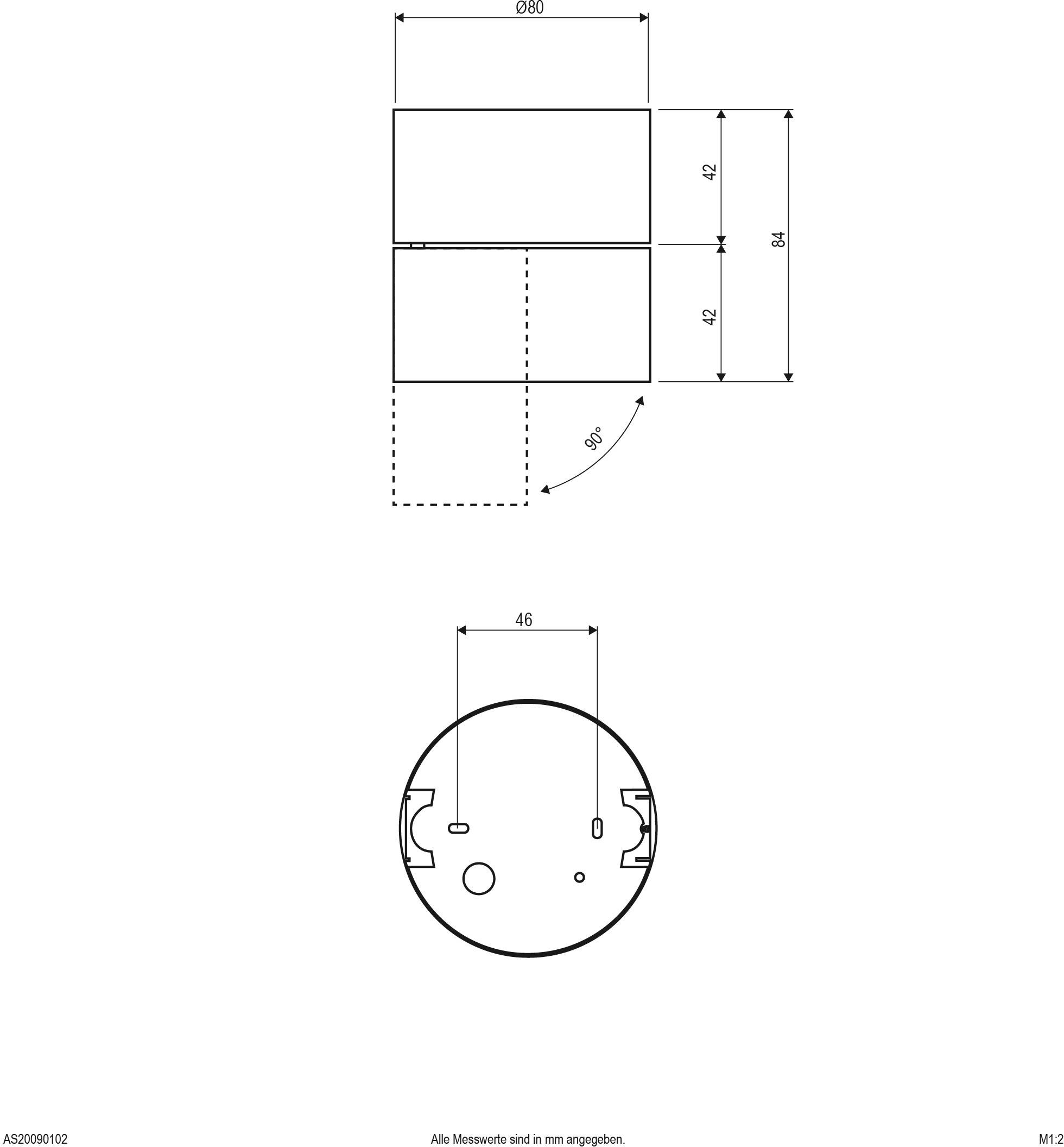 EVN AS20090102 Deckenleuchte 9 W Weiß