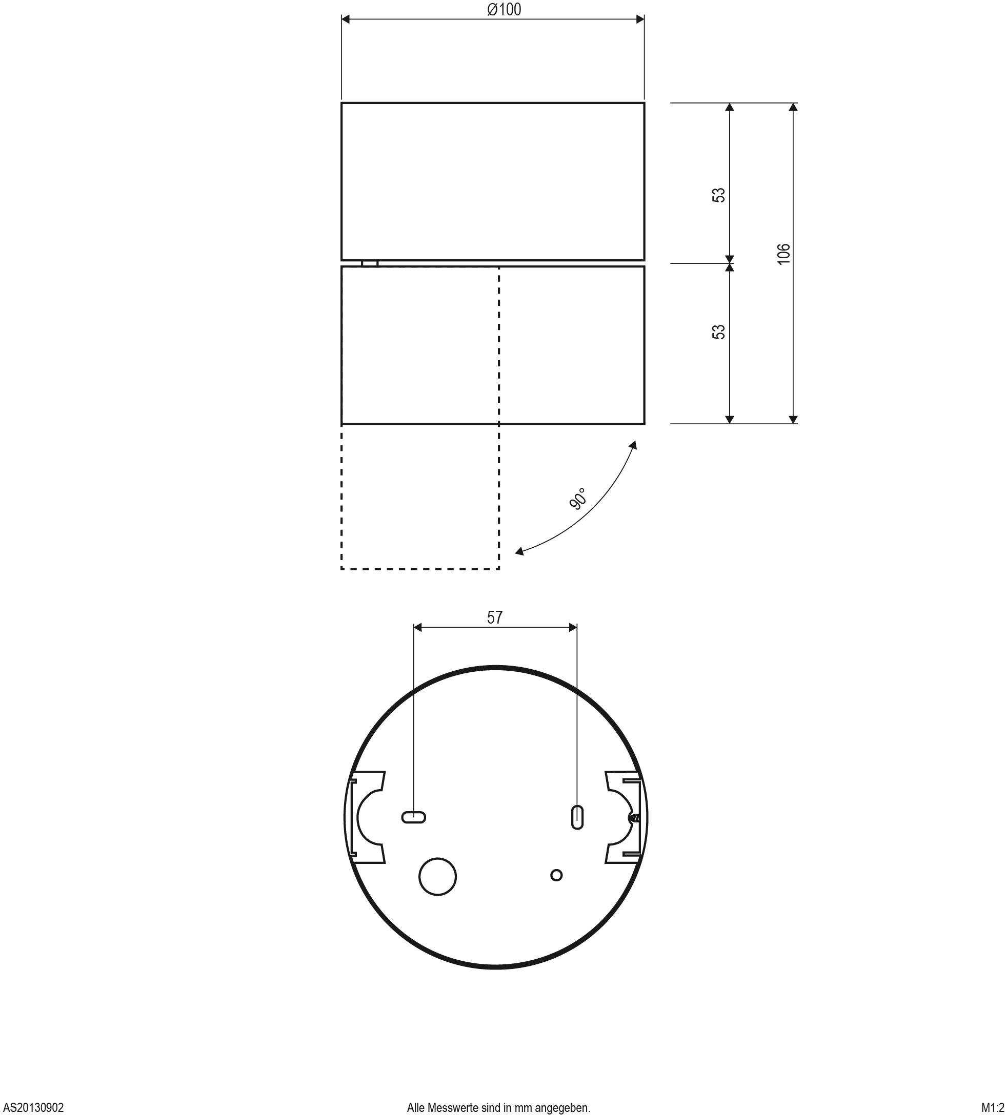 EVN AS20130902 Deckenleuchte 13 W Schwarz