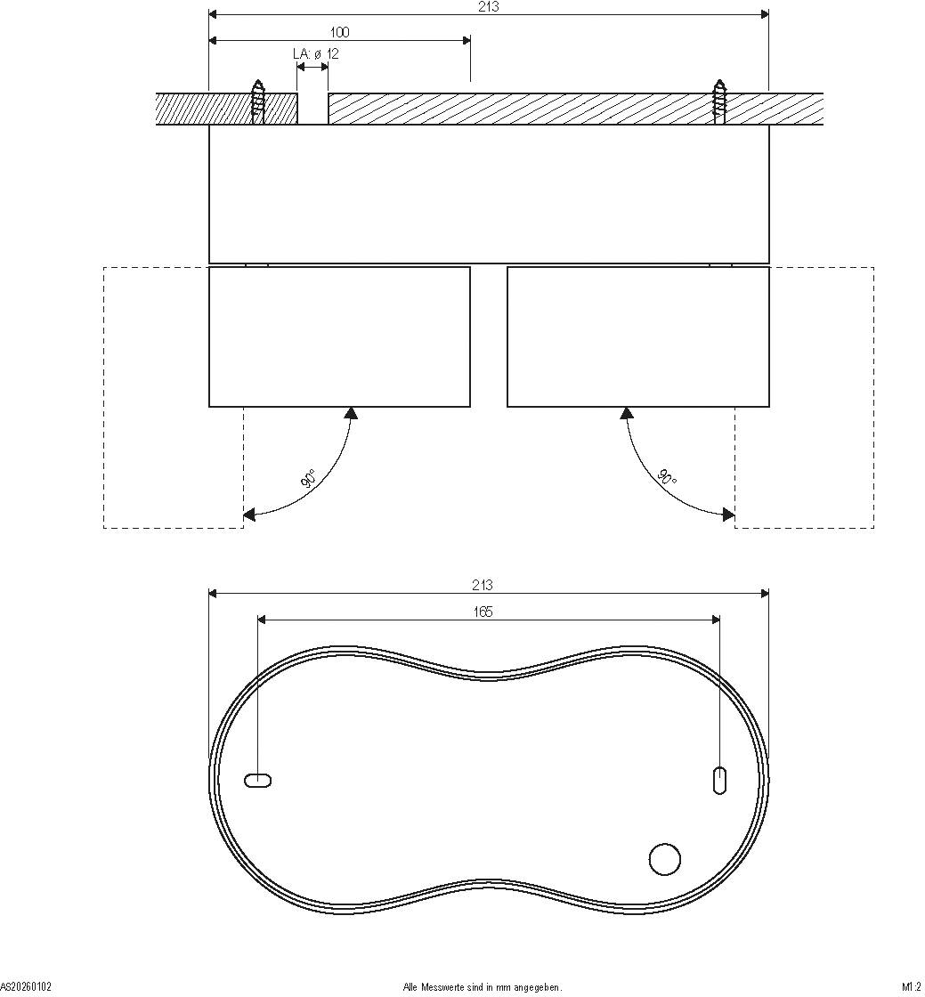 EVN AS20260102 Deckenleuchte 26 W Weiß