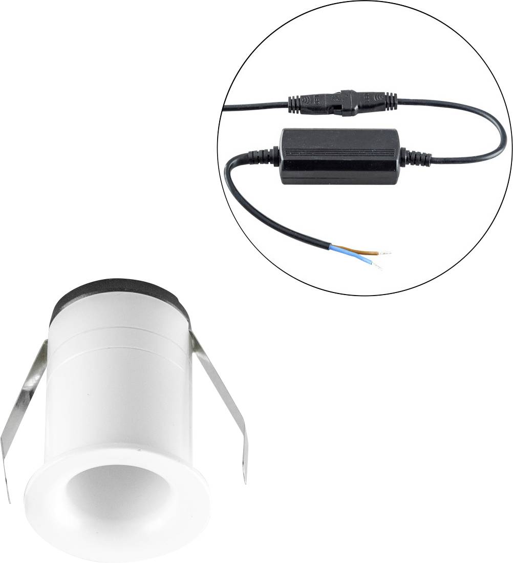 EVN C44030102 LED-Einbauleuchte LED LED fest eingebaut 3W Weiß