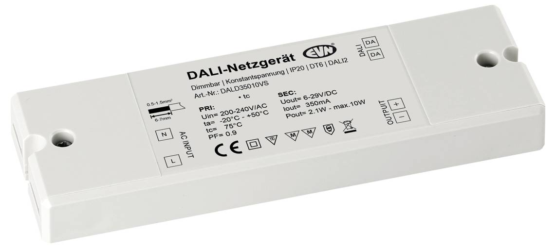 EVN DALD35010VS LED-Dimmer 145mm 47mm