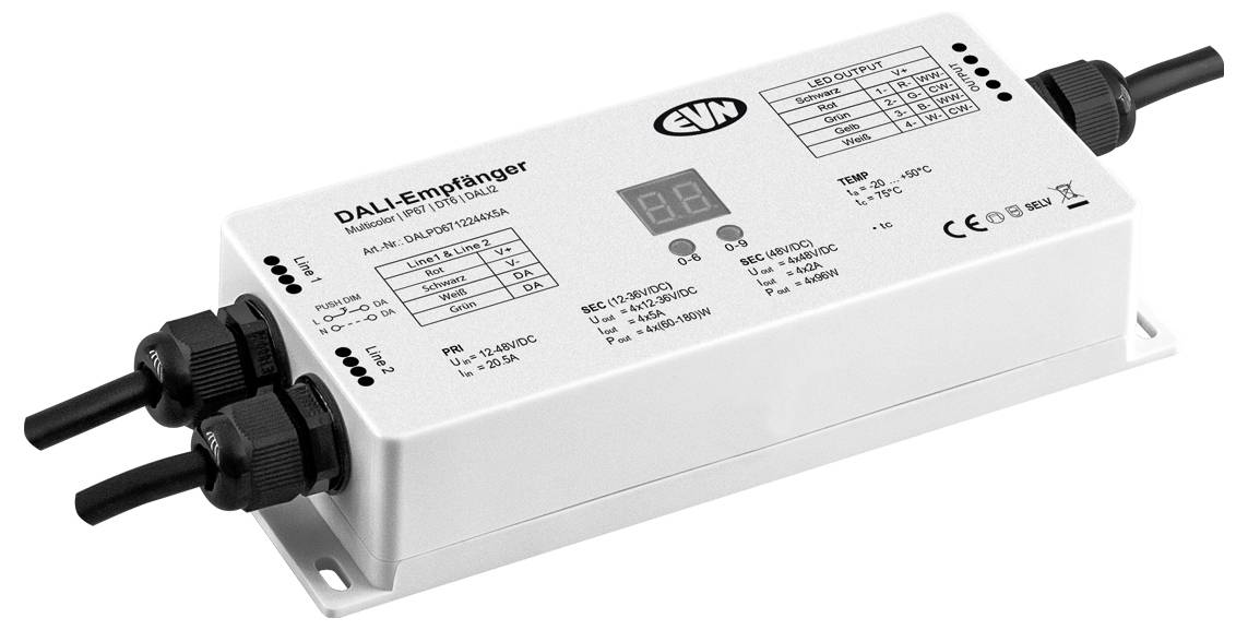 EVN DALPD6712244X5A LED-Dimmer 210mm 74mm