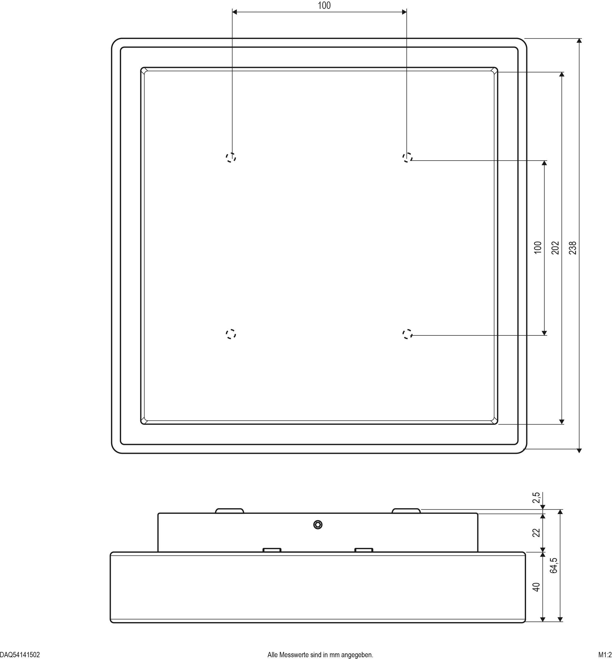EVN DAQ54141502 LED-Deckenleuchte 14W Anthrazit